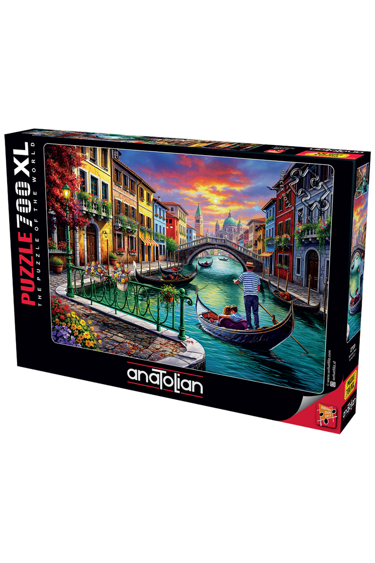پازل اره منبت کاری مویی 700 XL PIECE GONDOLA NERA 2709 از ترکیه Anatolian Puzzle