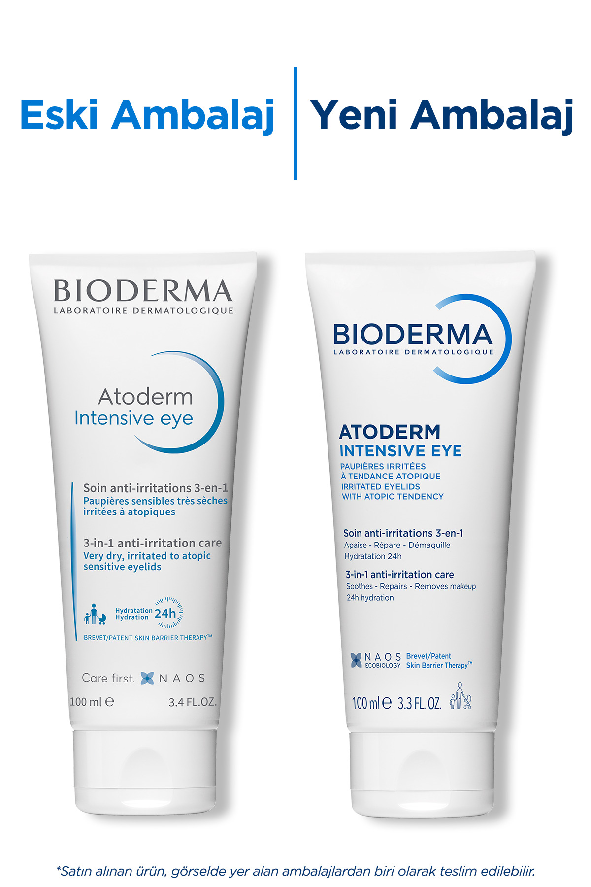 کرم مراقبتی دور چشم مدل Atoderm با حجم 100 میل بایودرما Bioderma