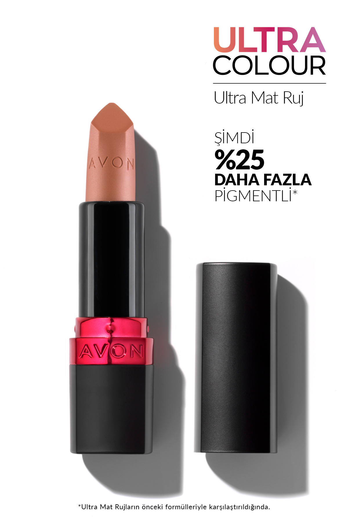 رژ لب مات و طبیعی با رنگ قهوه‌ای مناسب برای همه آون Avon