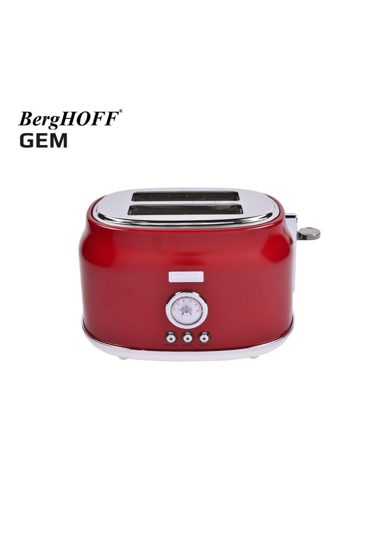 توستر دو تکه قرمز GEM RETRO RED اورجینال Berghoff