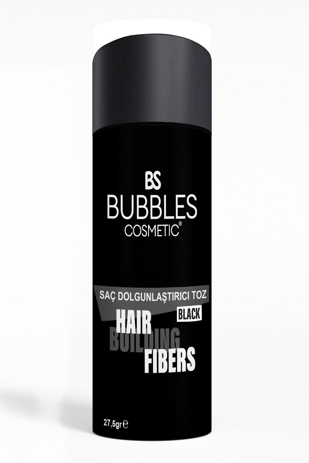 پودر فیبر پرکننده مو سیاه 27.5 گرم مناسب برای همه جنسیت‌ها bs bubbles cosmetic
