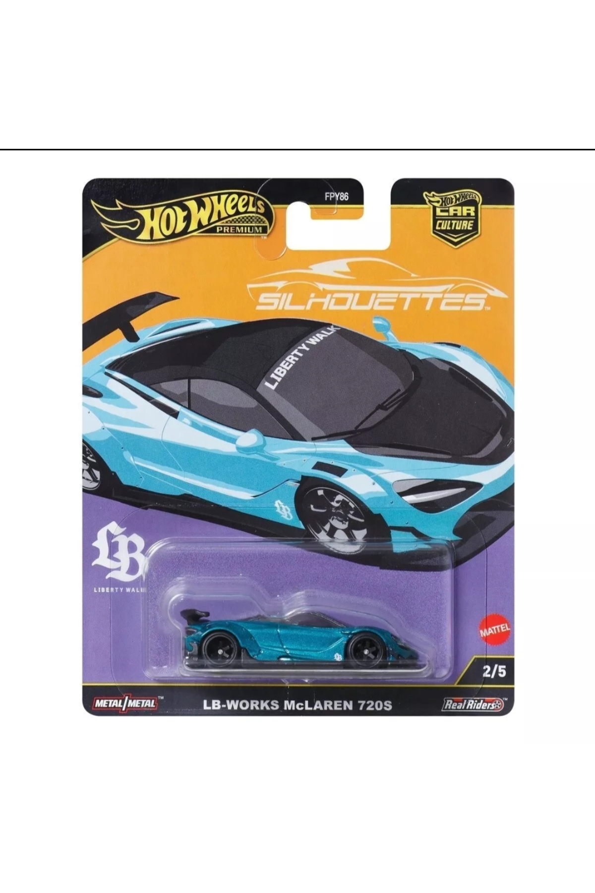 ماشین اسباب بازی 1 64 کشت اتومبیل SILHOUETTES LB WORKS MCLAREN 720S COLLECTION MODEL هات ویلز اورجینال HOT WHEELS