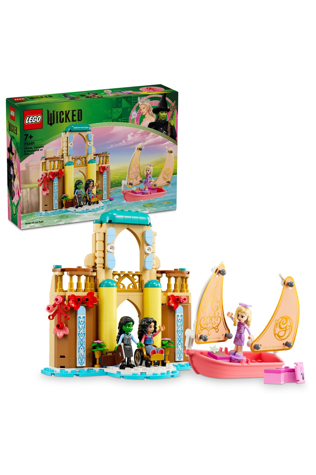 لگو و اسباب بازی های ساخت محور ® WICKED GLINDA, ELPHABA AND NESSAROSE AT SHIZ UNIVERSITY 75681 7+ TOY SET 304PR اورجینال LEGO