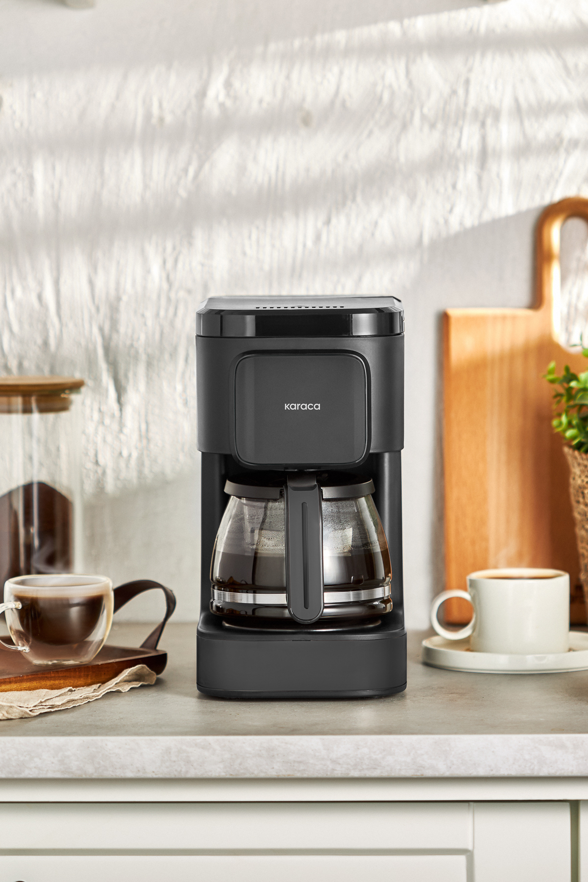 قهوه ساز فیلتری JUST COFFEE AROMA 2 IN1 مشکی اورجینال Karaca