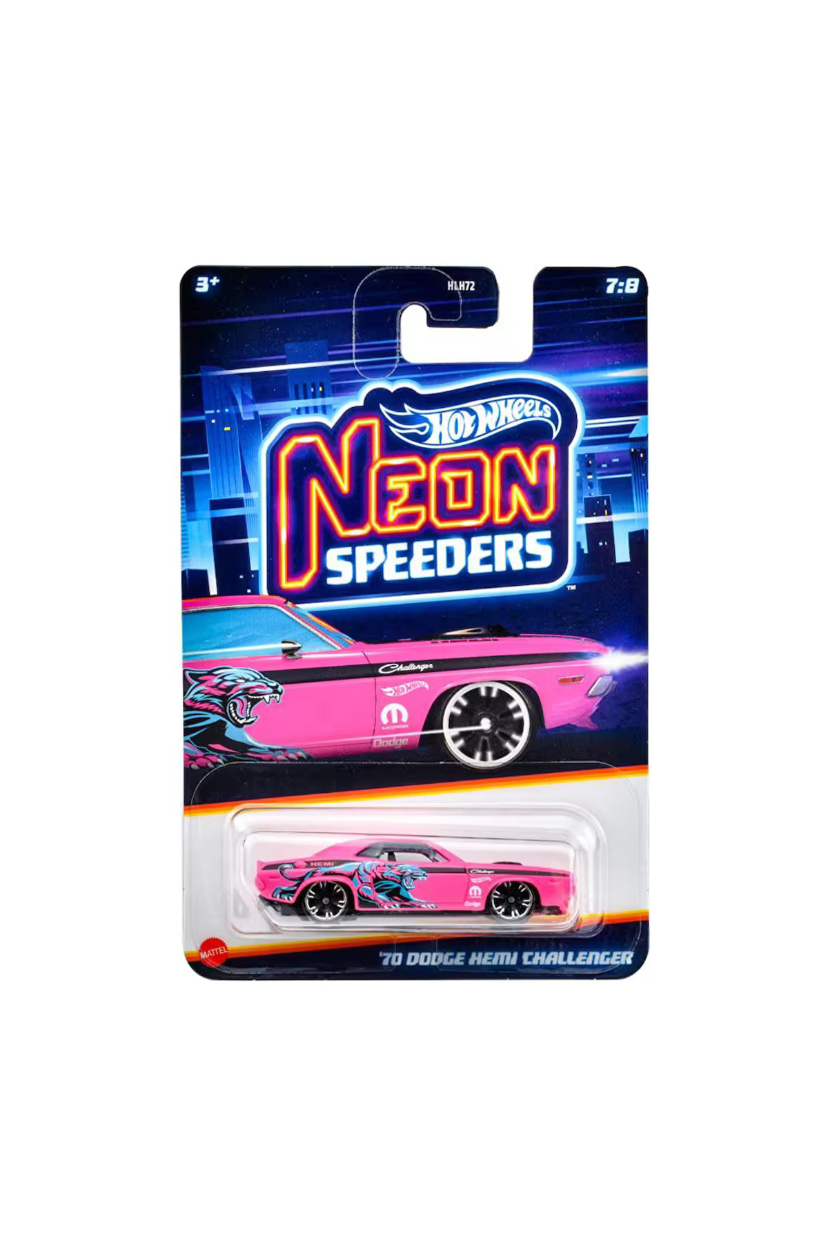 ماشین اسباب بازی NEON SPEEDER CARS 70 DODGE HEMI CHALLENGER JBY98 HOT WHEELS