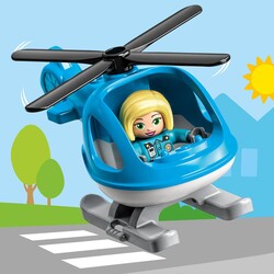 مجموعه ساختنی لگو LEGO دوپلو DUPLO مرکز پلیس و هلیکوپتر مدل 10959، ۴۰ قطعه