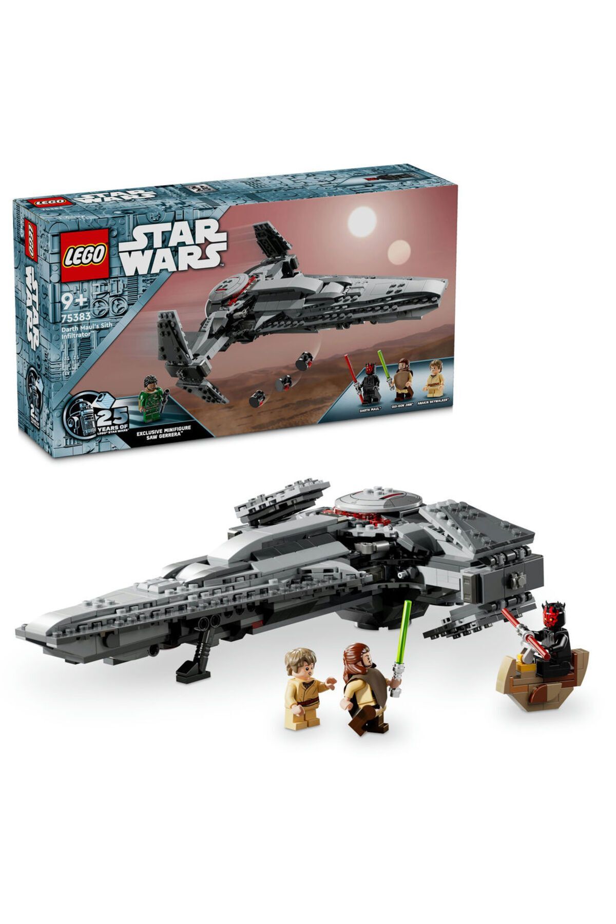 لگو و اسباب بازی های ساخت محور DARTH MAUL'S SITH INFILTRATOR 75383 اورجینال LEGO