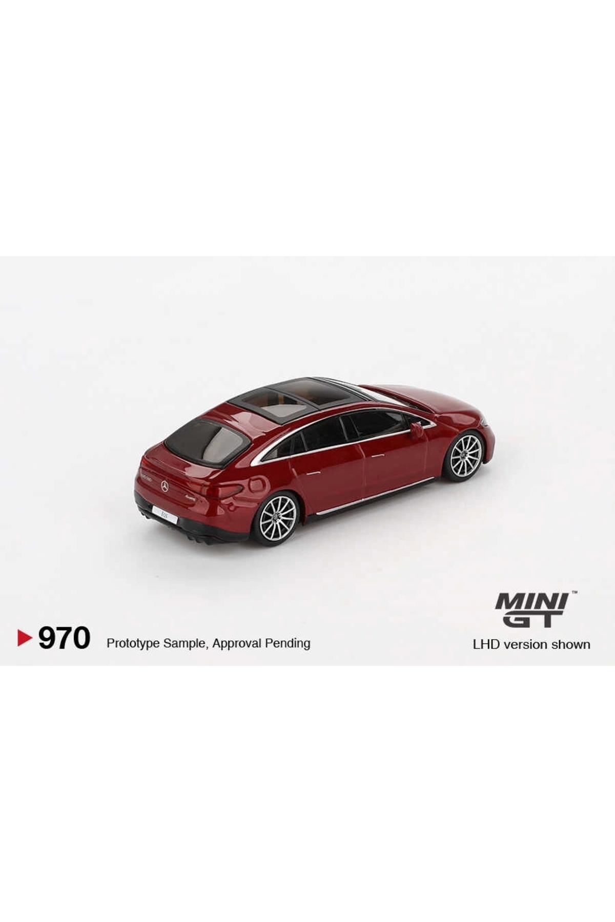 مدل خودرو مرسدس بنز EQS 580 4MATIC قرمز متالیک 970 اورجینال mini gt