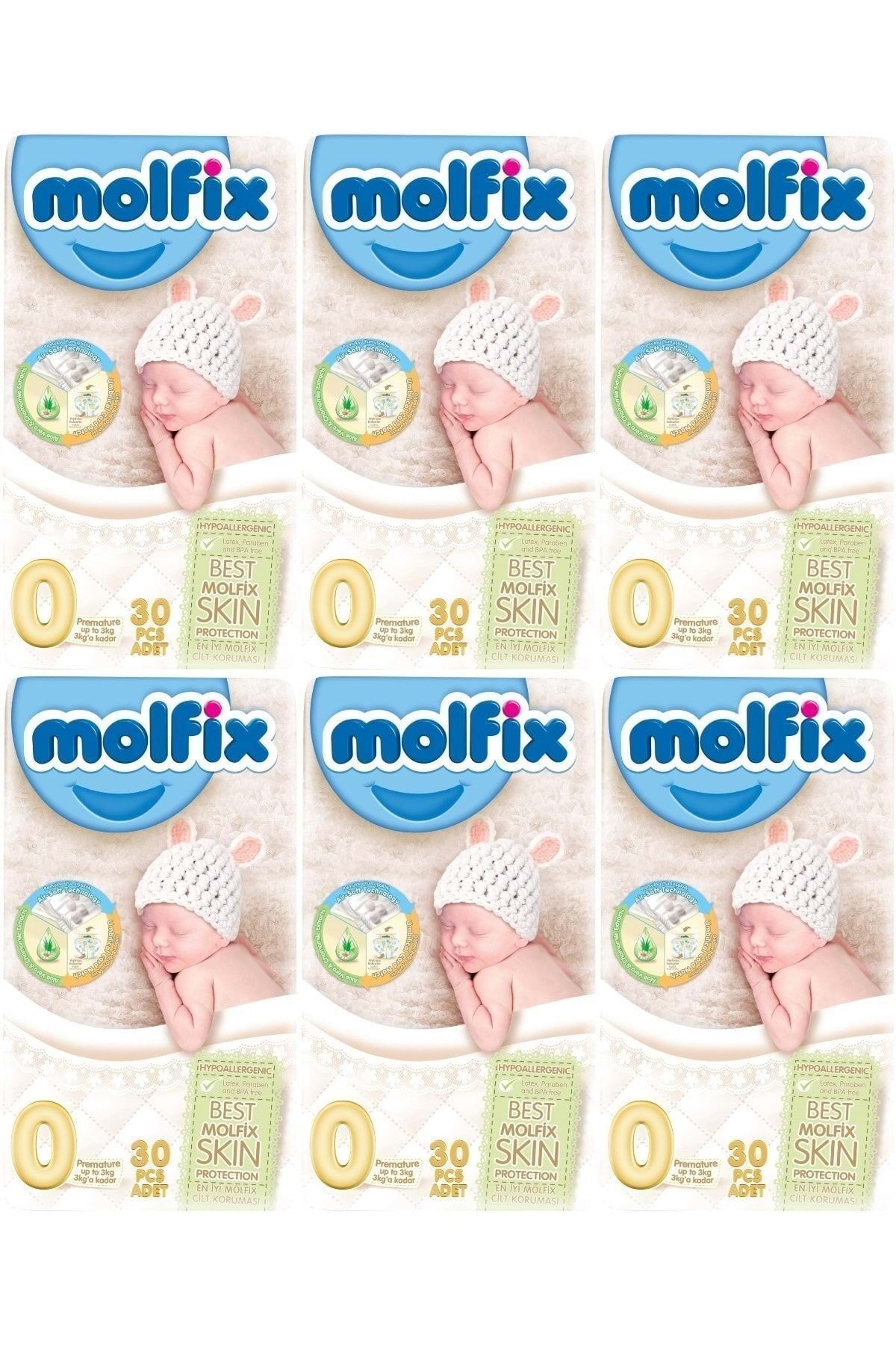 پوشک بچه سایز اقتصادی: 0 3 کیلوگرم نارس 180 عدد اورجینال Molfix