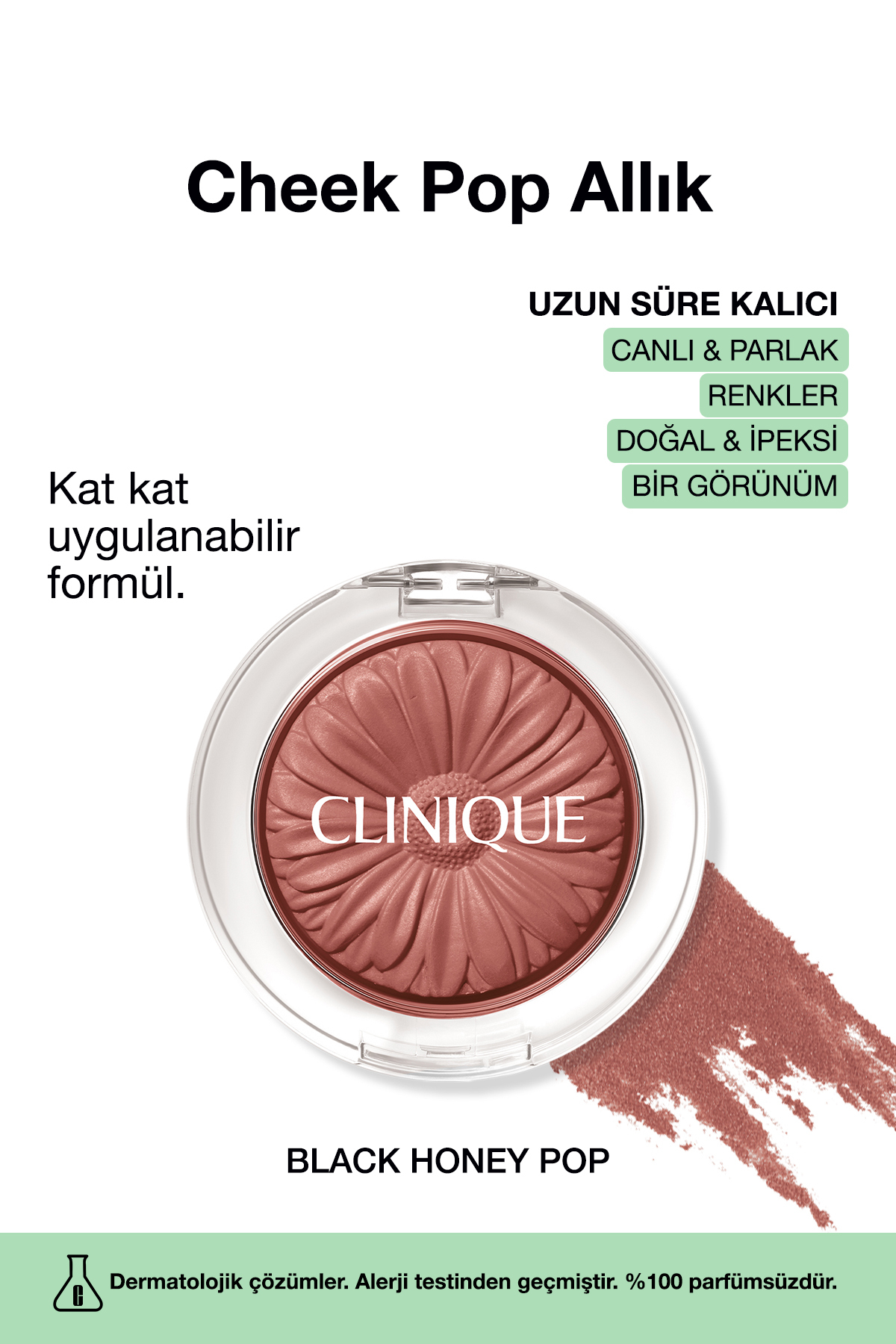 Clinique رژ گونه چک پاپ موم عسل سیاه 3.5 گرم/0.12 اونس