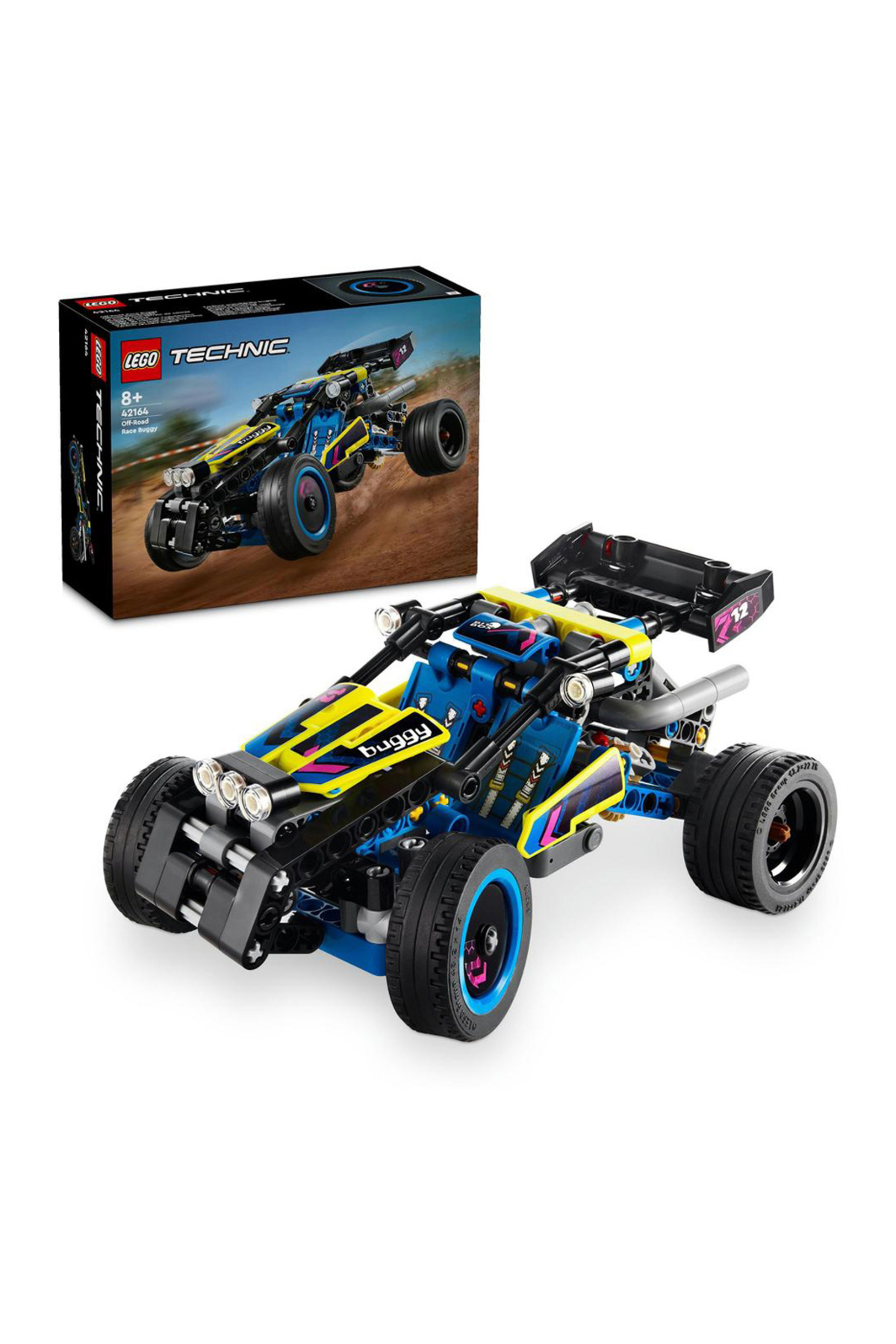 لگو و اسباب بازی های ساخت محور TECHNIC OFF ROAD RACE BUGGY 42164 کیت ساز خلاقانه ماشین مسابقه ای 219 عددی بادوام اورجینال LEGO