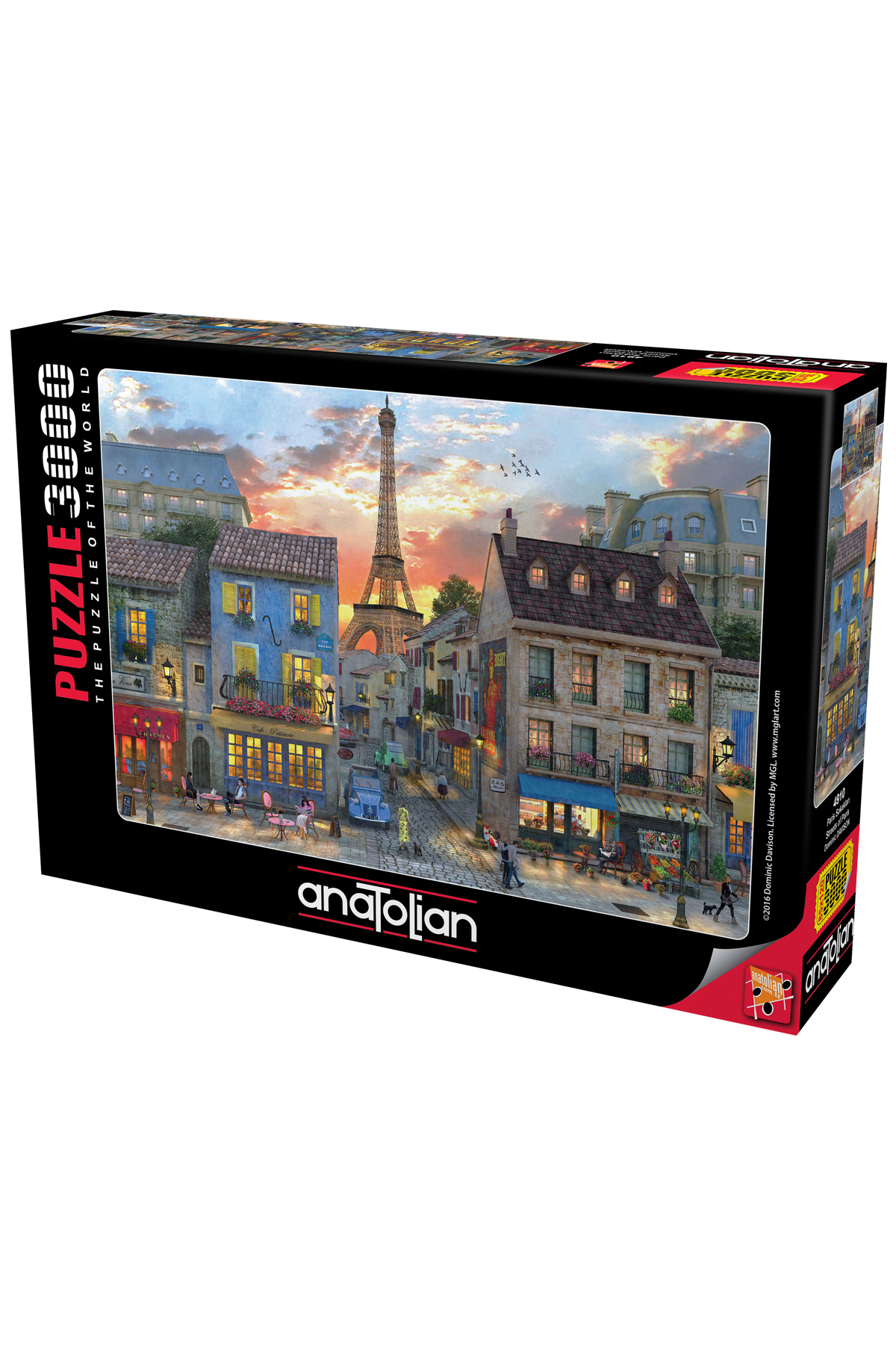 پازل اره منبت کاری مویی 3000 قطعه خیابان های پاریس 4910 از ترکیه Anatolian Puzzle