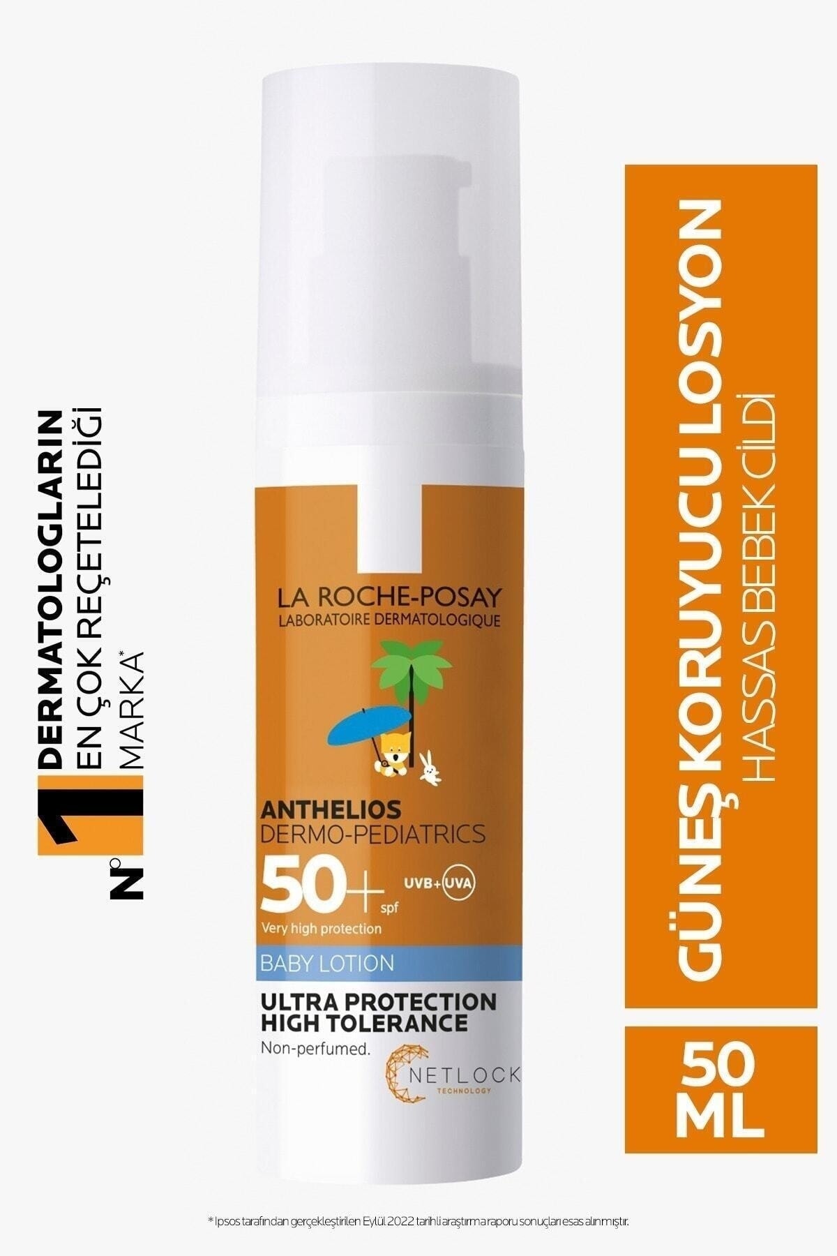 La Roche Posay لوسیون محافظتی از آفتاب مناسب برای پوست نوزادان علیه پرتوهای UVA و UVB 50 میلی لیتر