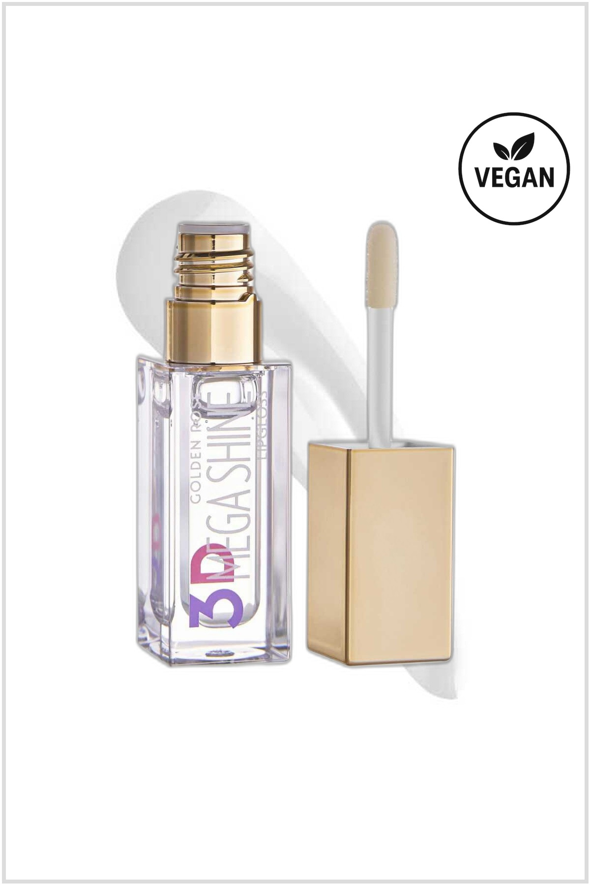 Golden Rose لعاب لب براق 3D مگا شاین شماره 101 رنگ بالا کننده لب
