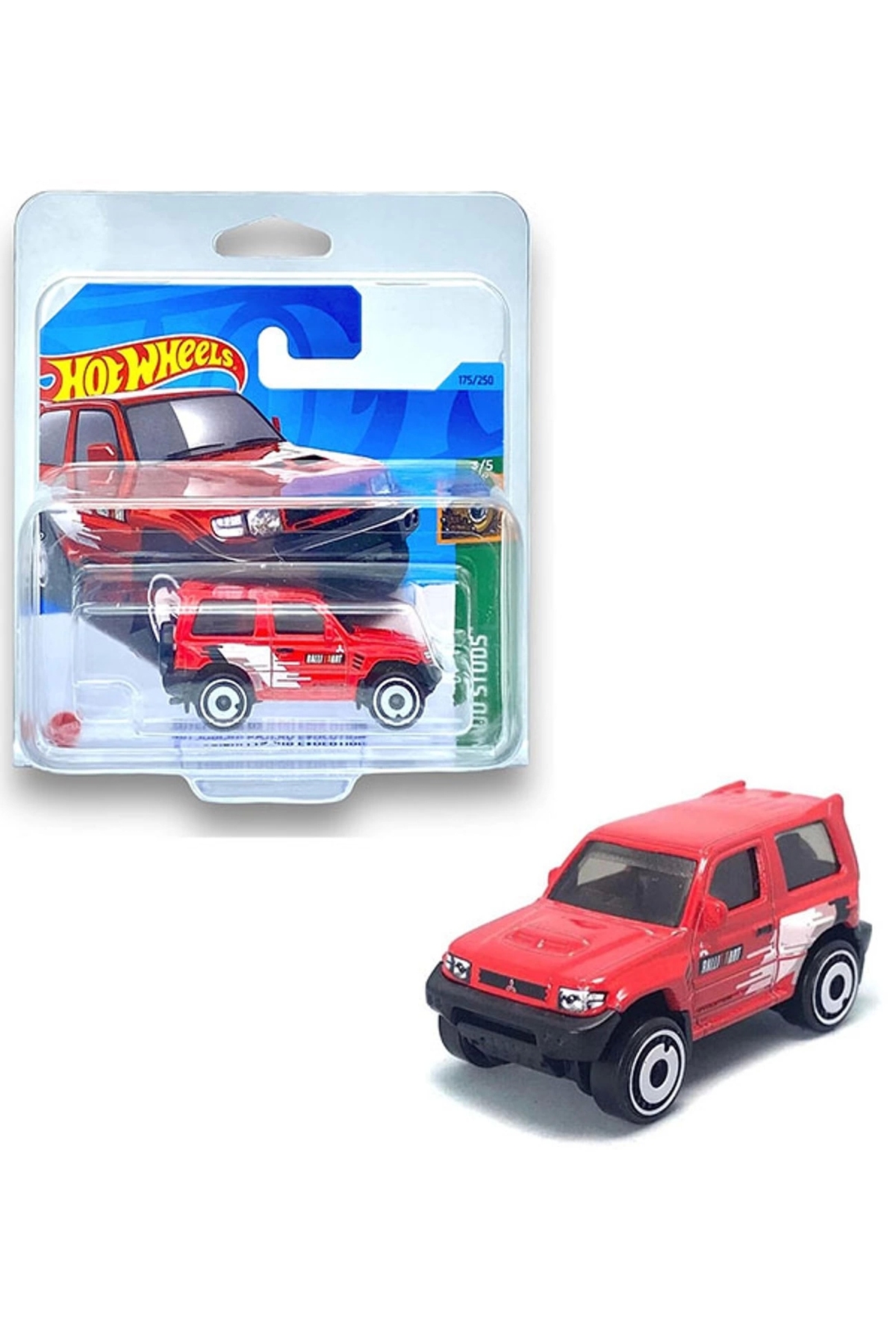 ماشین اسباب بازی HOTWHEELS SINGLE CARS MITSUBISHI PAJERO EVOLUTION HKG47 هات ویلز اورجینال HOT WHEELS