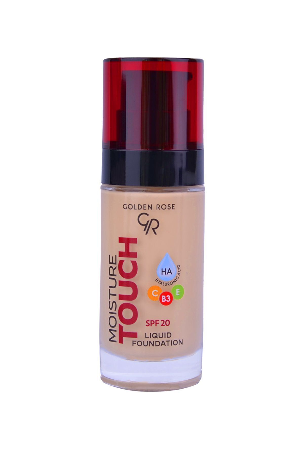 Golden Rose پایه مایع لمس رطوبت SPF20 شماره 101 پایه موثر مرطوب کننده