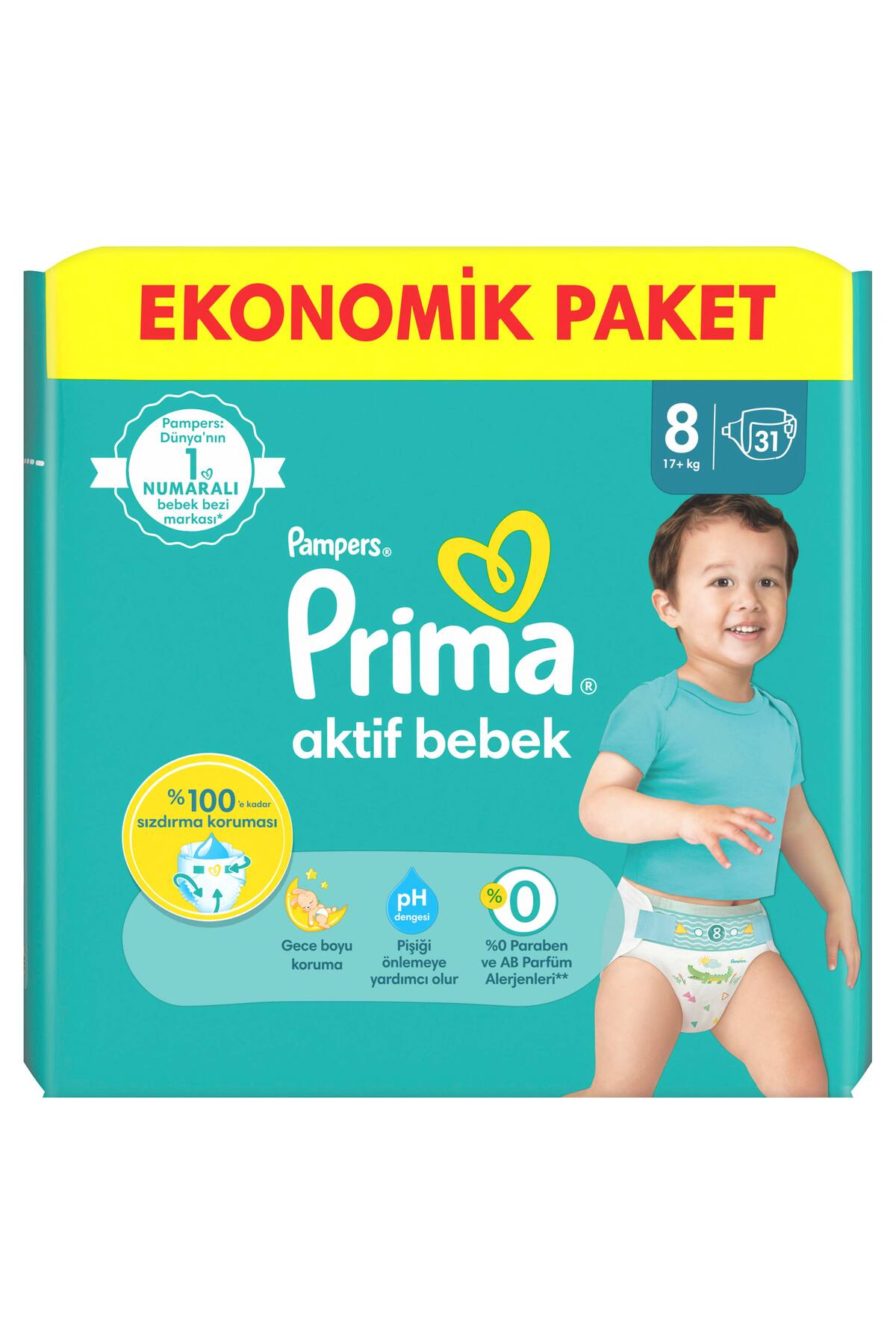 پوشک بچه بسته فرصت 8 اورجینال Prima
