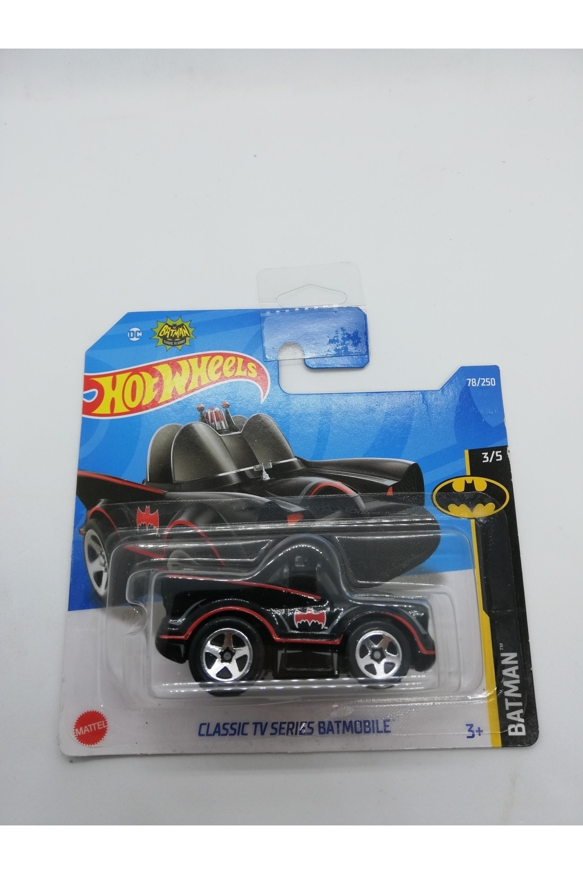 ماشین اسباب بازی سریال تلویزیونی کلاسیک BATMOBILE هات ویلز اورجینال HOT WHEELS