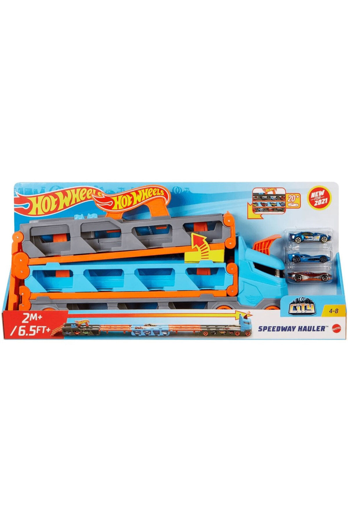 کامیون و ماشین آلات ساختمانی اسباب بازی SPEED ​​TRACK TRUCK GVG37 از ترکیه HOT WHEELS