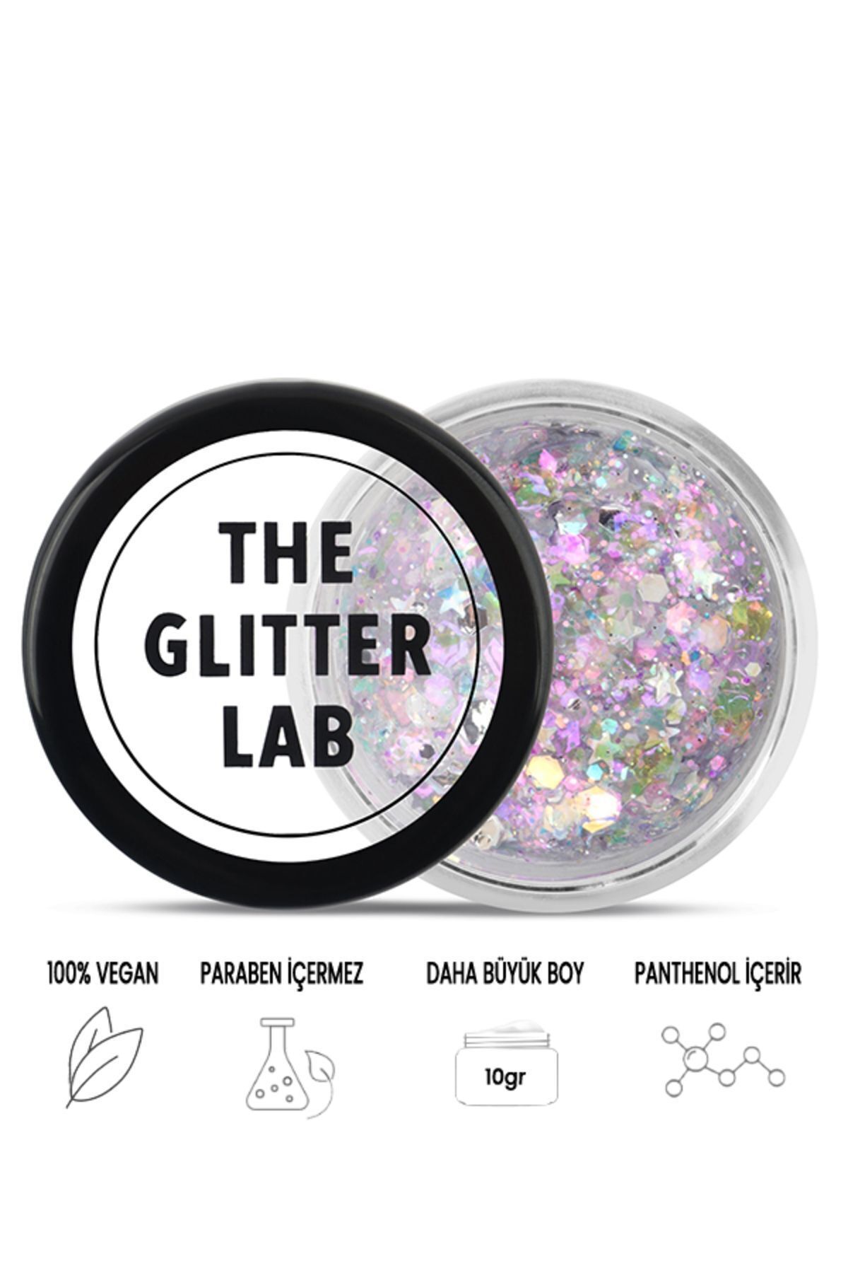 پودر درخشان کننده چندرنگ مخصوص آرایش صورت The Glitter Lab