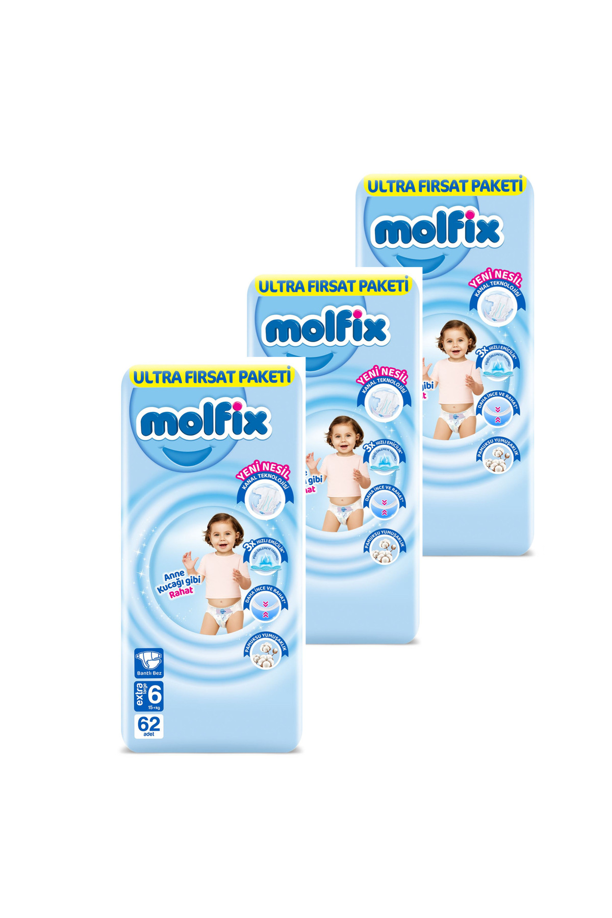پوشک بچه ULTRA OPPORTUNITY پکیج 6 شماره 186 اورجینال Molfix