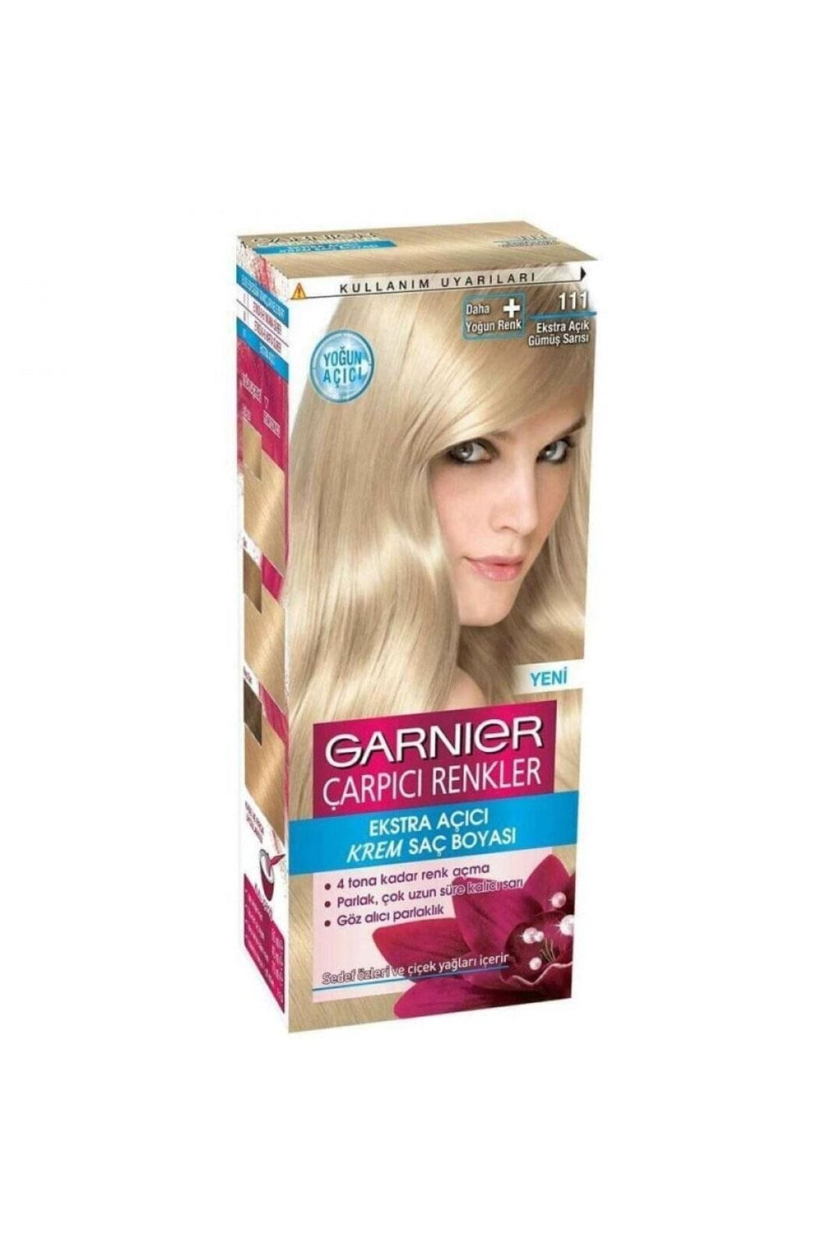 رنگ مو مردانه و زنانه رنگهای برجسته شماره: 111 زرد نقره ای فوق العاده باز Garnier