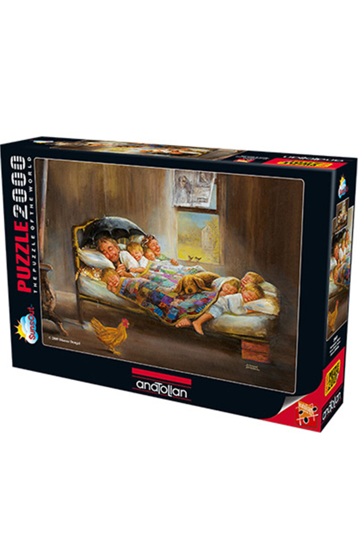 پازل اره منبت کاری مویی 2000 تکه عکس شادی 3900 از ترکیه Anatolian Puzzle