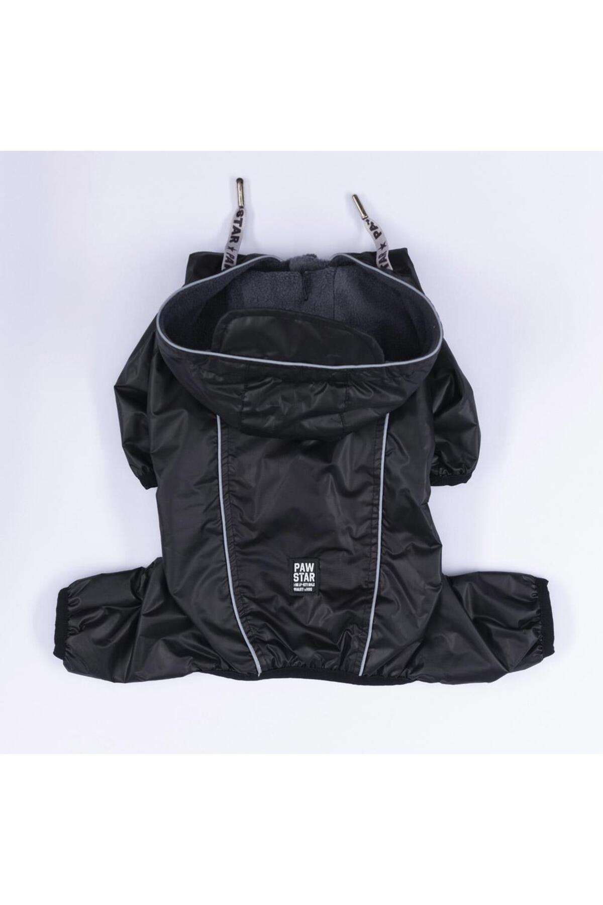 بارانی سرهمی سگ پاواستار Pawstar مشکی مدل PS24-1028
