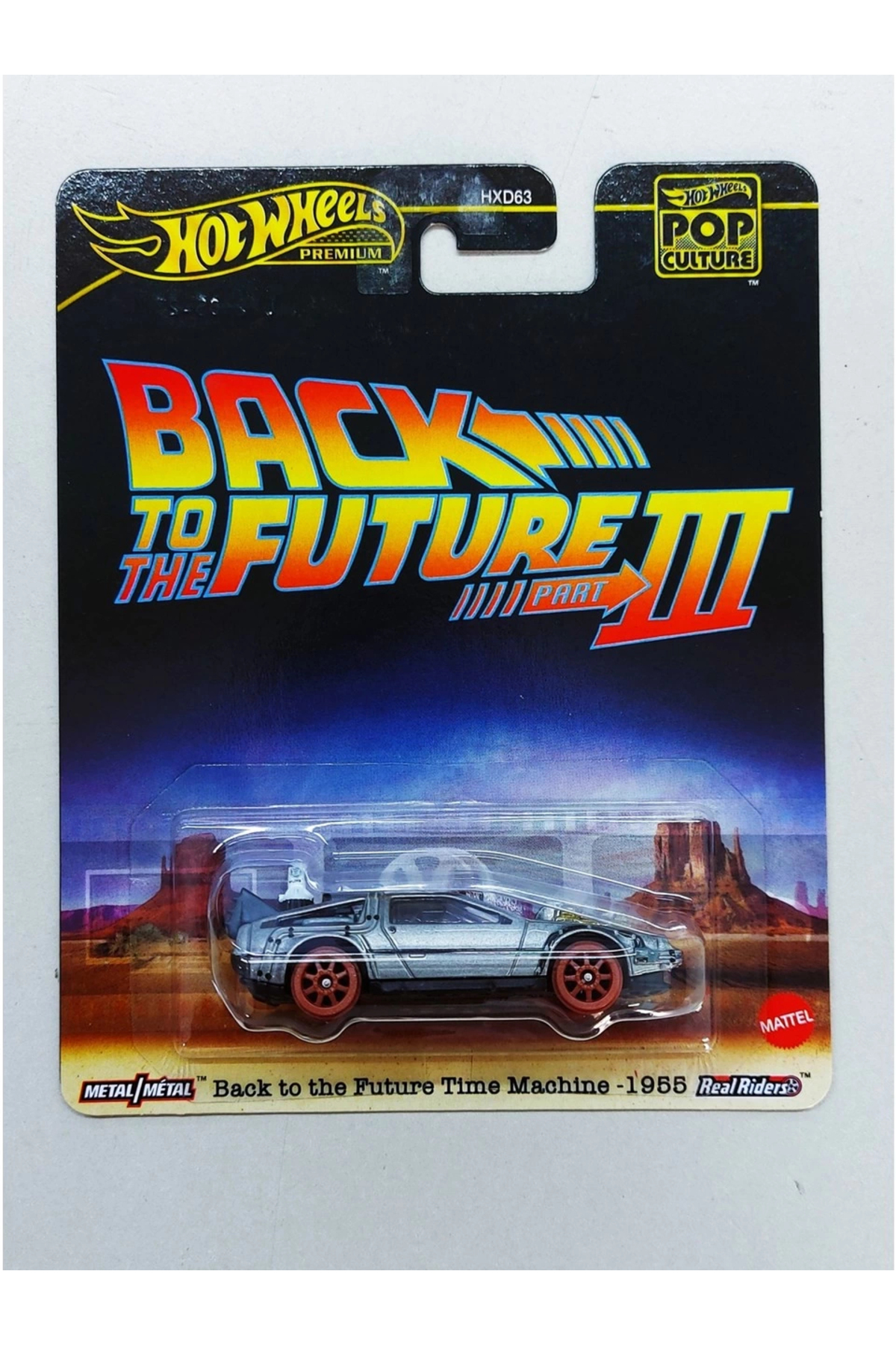 ماشین اسباب بازی بازگشت حق بیمه به زمان آینده 1955 HXD63 HOT WHEELS