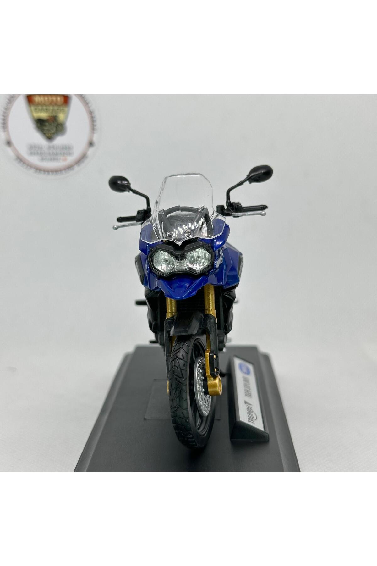 مدل خودرو TRIUMPH EXPLORER 1:18 SCALE DIECAST MODEL MOTORCYCLE – دارای مجوز اسباب بازی و مجسمه فلزی اورجینال MotoGarage