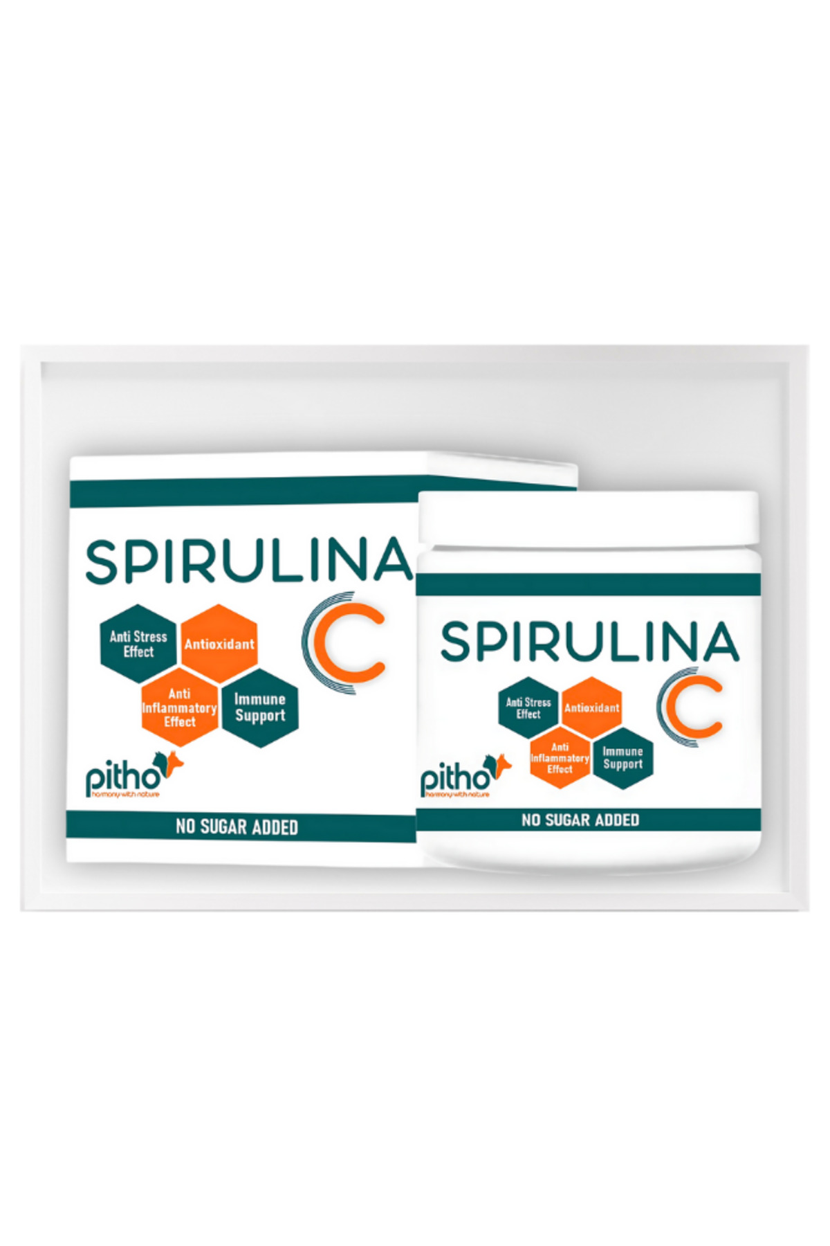 مکمل مولتی‌ویتامین و آنتی‌اکسیدان طبیعی سگ و گربه پیتو Pitho Spirulina C، ۵۰ گرم