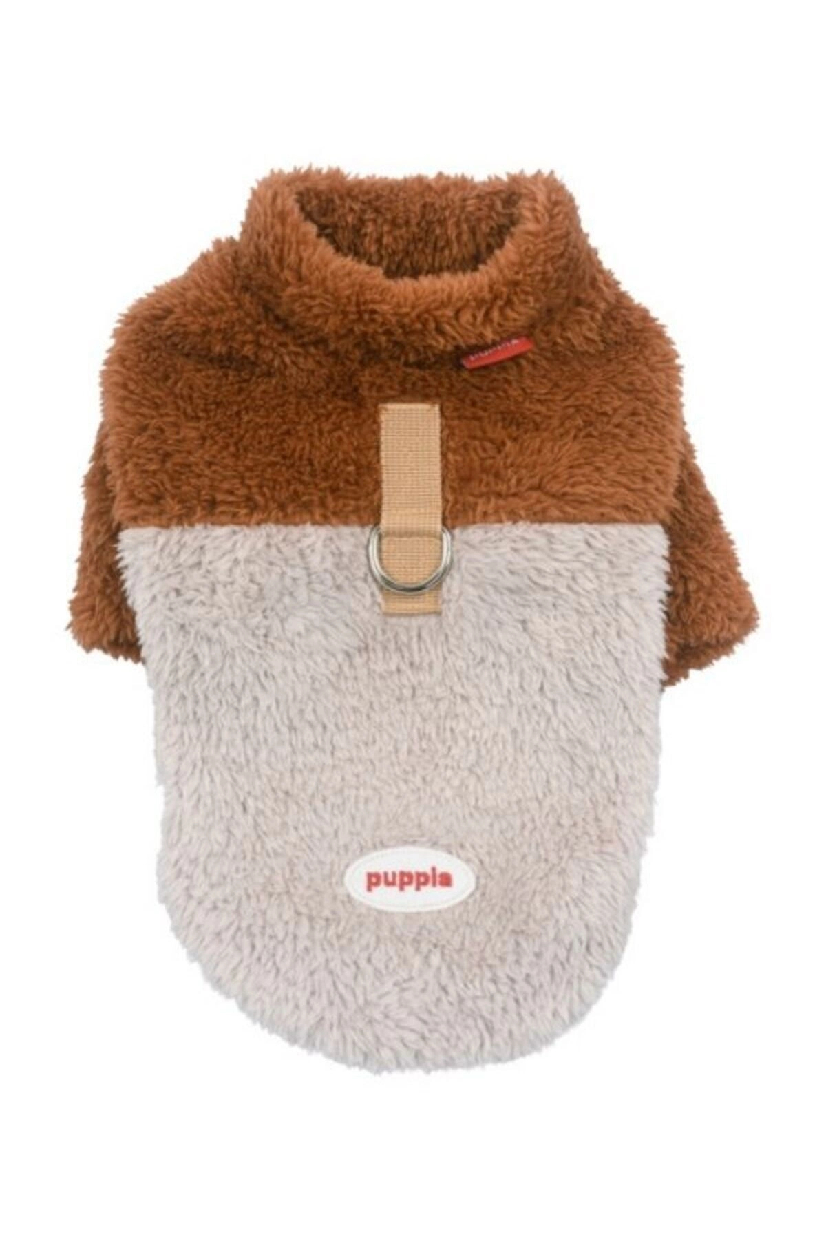 لباس سگ مدل Ridge Fleece Jumper پوپیا Puppia، قهوه‌ای