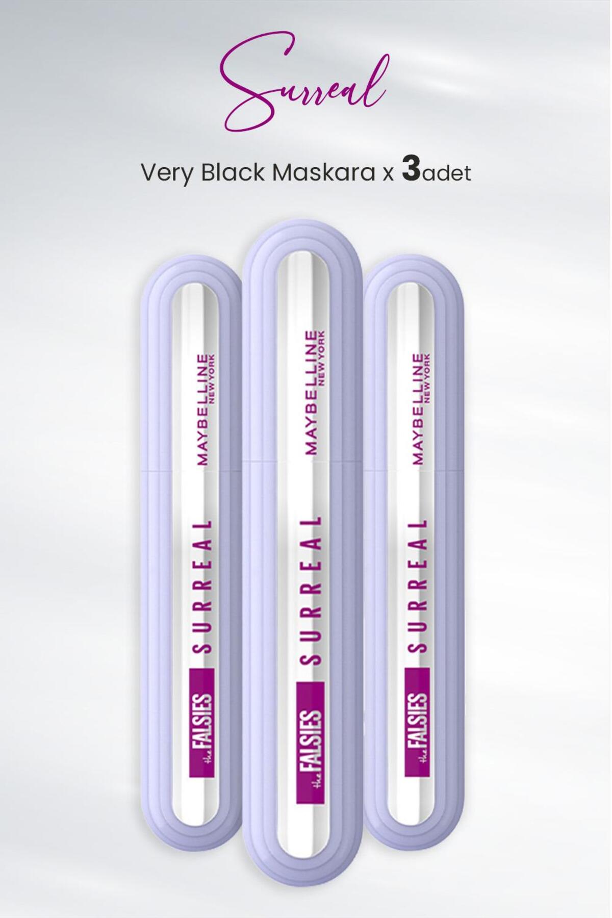 ریمل سورئال بسیار سیاه X 3PCS Maybelline New York