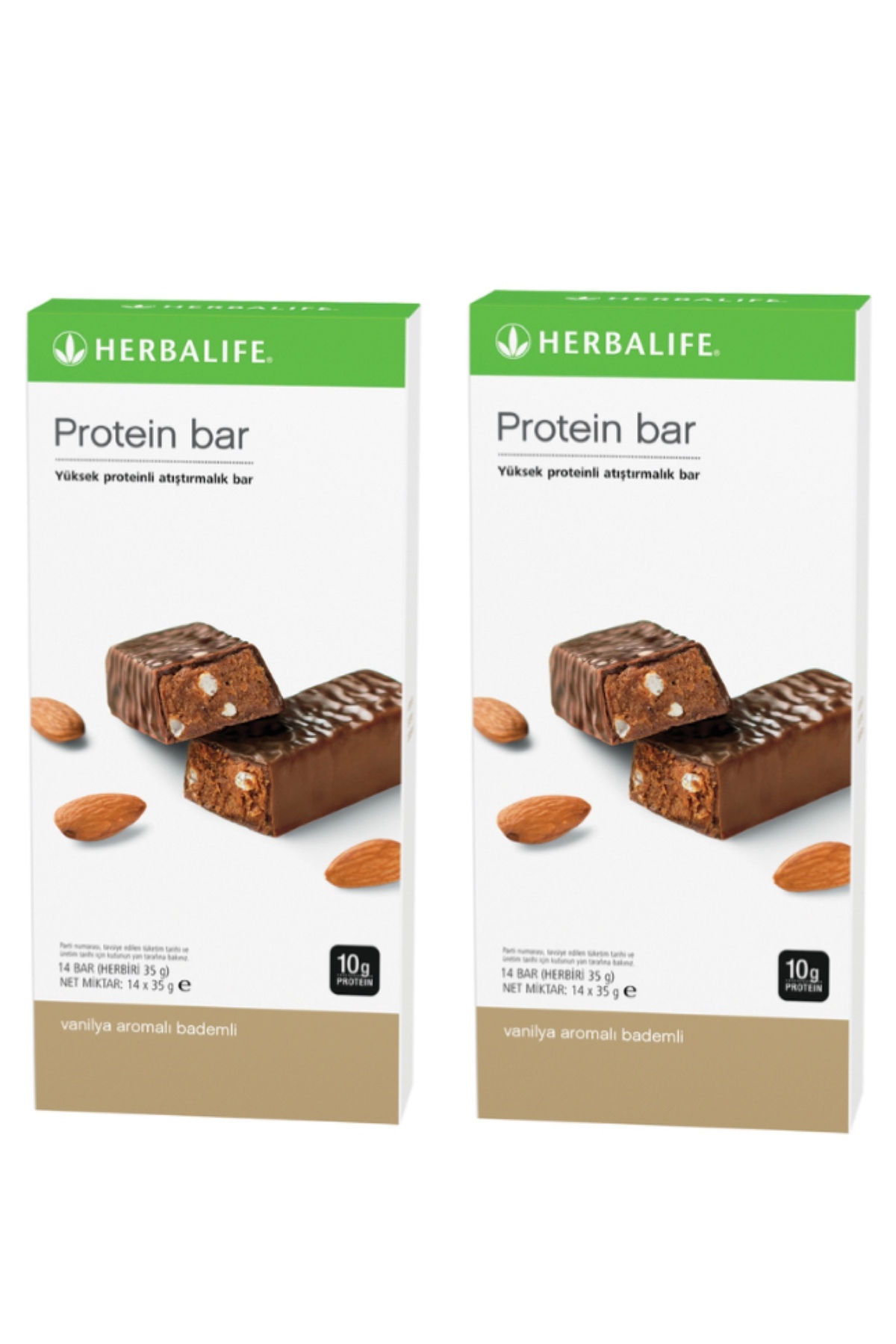 پروتئین بار 2 بسته نوار پروتئینی با طعم بادام وانیلی 14 اورجینال Herbalife