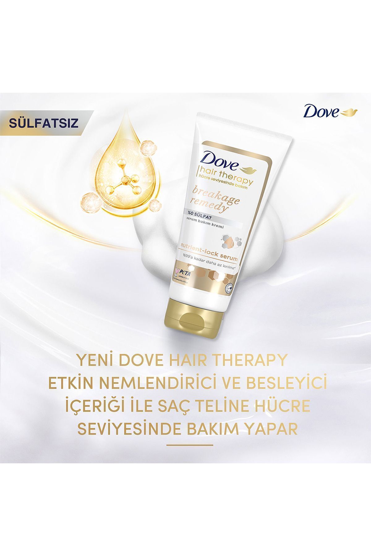 نرم‌کننده مو بدون سولفات مدل Breakage Remedy حجم 170 میلی‌لیتر داو Dove
