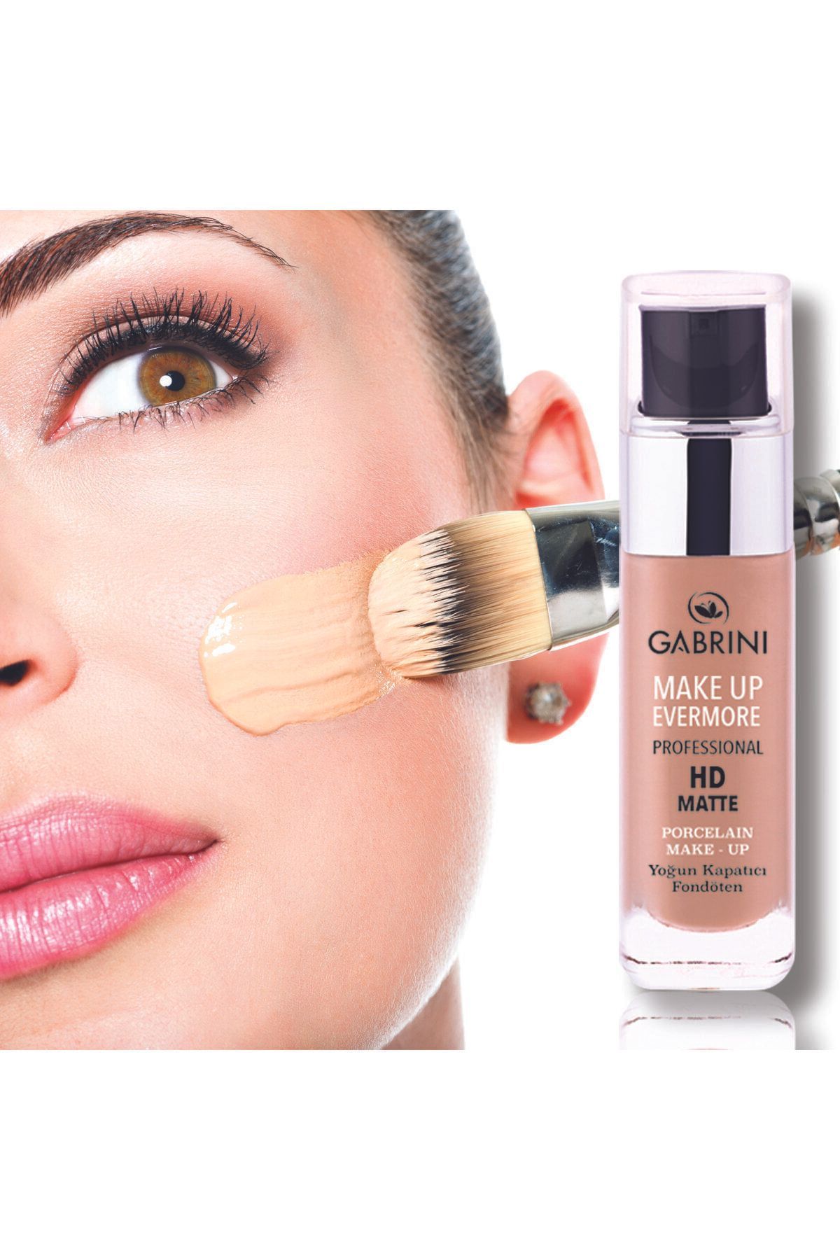 کرم پودر بنیاد حرفه ای HD MATTE 4 Gabrini