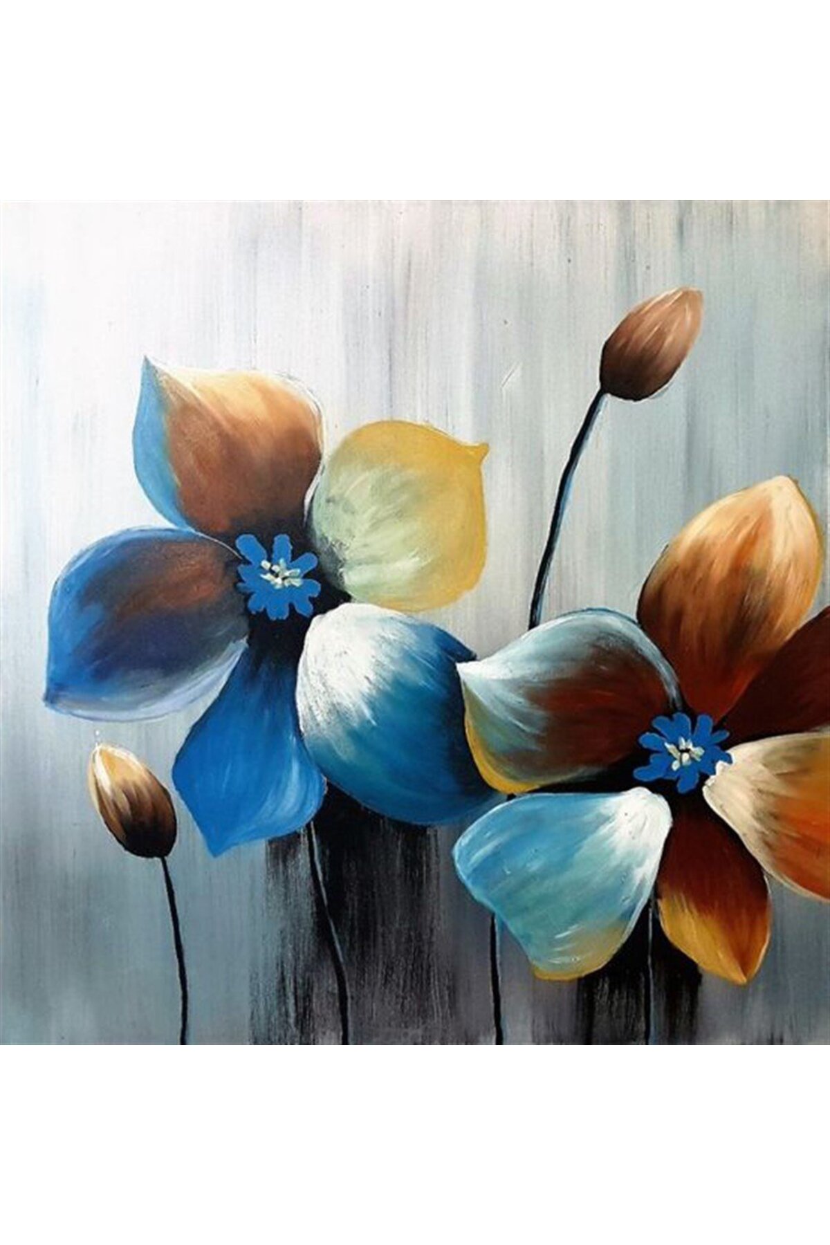 پازل نقاشی موزاییک الماس گل آبی 55X56 سانتی متر MARCEL SANAT