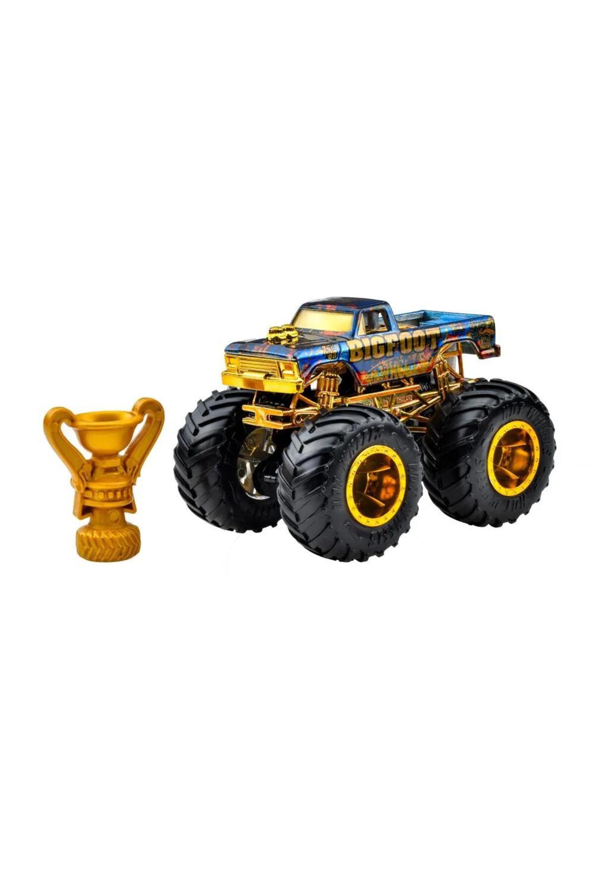 ماشین اسباب بازی JDV96 MONSTER TRUCKS BIGFOOT TROPHY CHAMPIONS SINGLE CAR JDV97 هات ویلز اورجینال HOT WHEELS