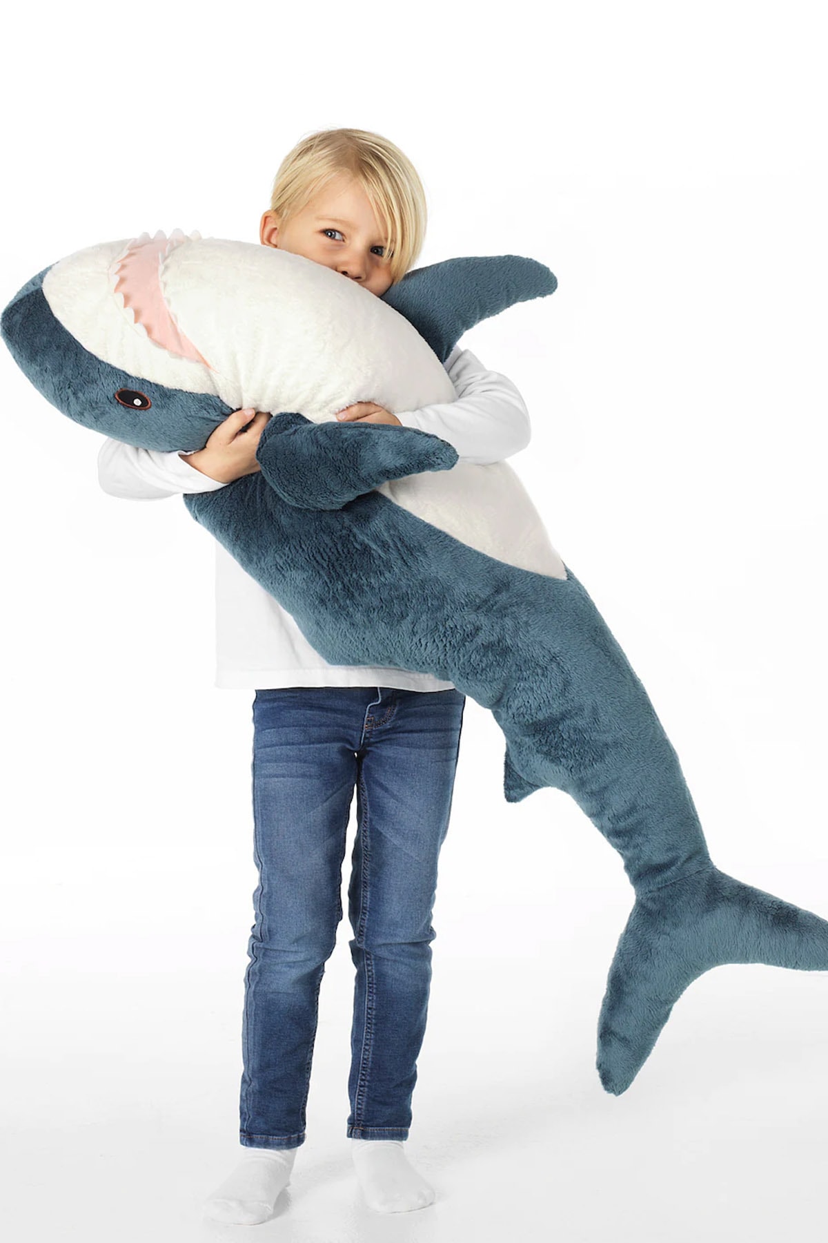 اسباب بازی های پشمی مخمل دار BLAHAJ SHARK SLEEPING COMPANION 100CM PC133 از ترکیه Binbirreyon