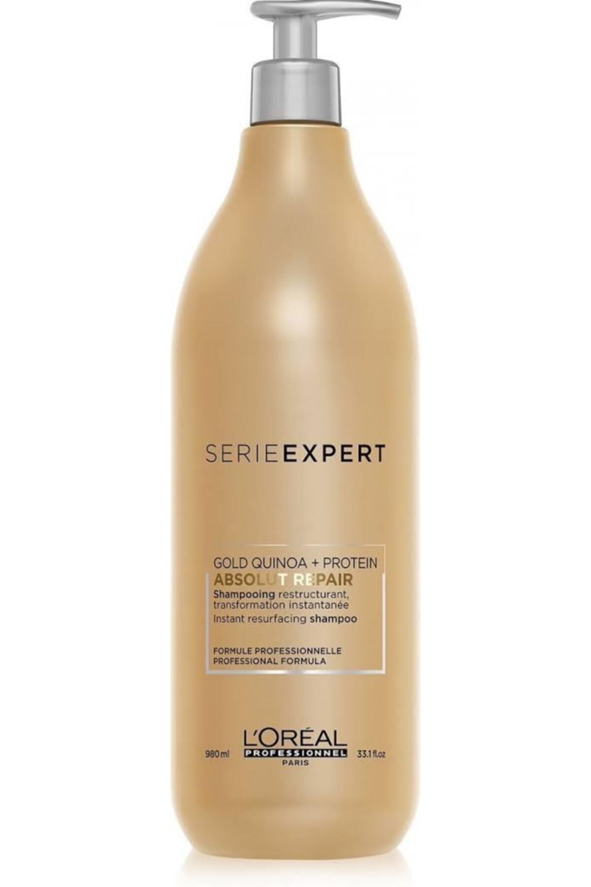 شامپوی خشک شامپو ترمیم کننده موهای بسیار آسیب دیده سری ویژه ABSOLUT REPAIR GOLD QUINOA 980ML اورجینال L'oreal Professionnel