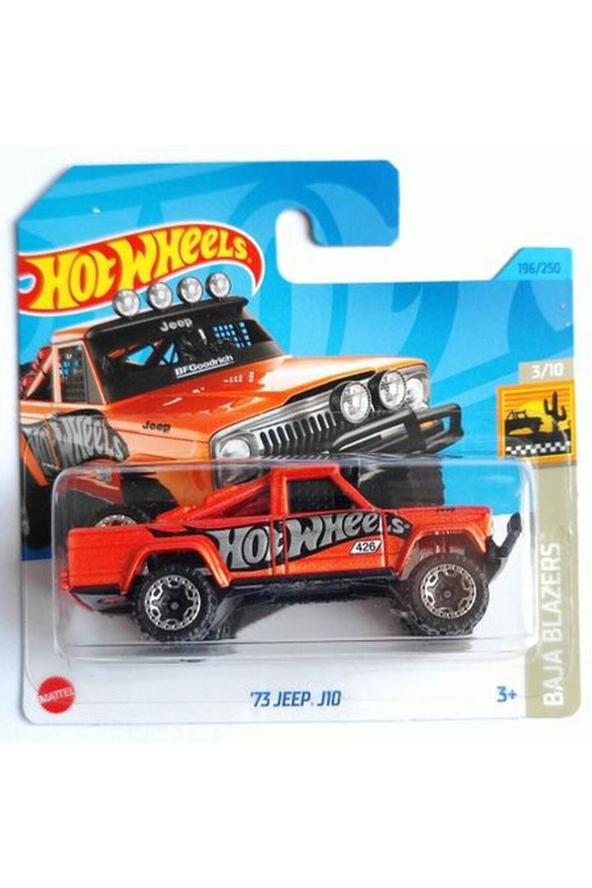 ماشین اسباب بازی SINGLE CARS 73 JEEP J10 HKG61 هات ویلز اورجینال HOT WHEELS