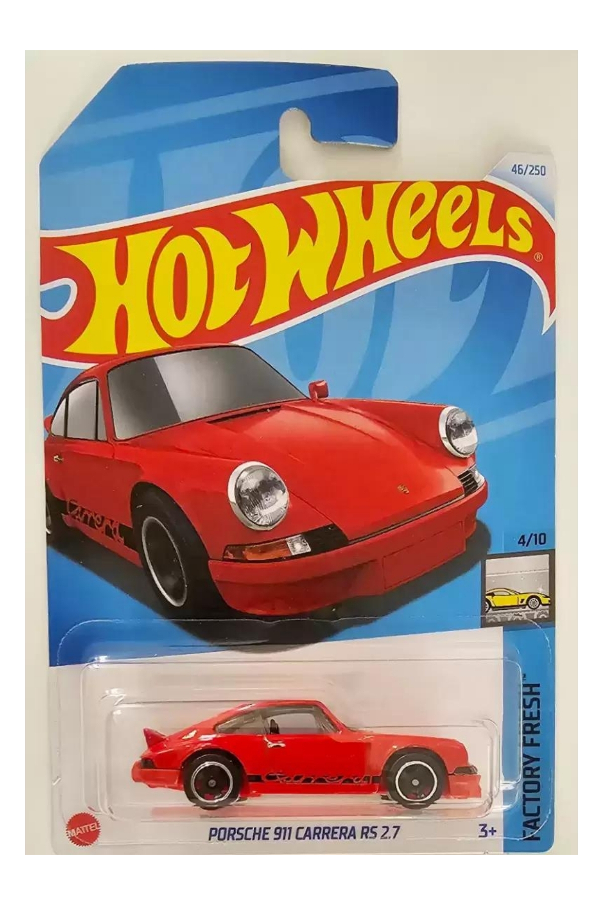 ماشین اسباب بازی پورشه 911 CARRERA RS 2.7 2024 HTD08 هات ویلز اورجینال HOT WHEELS