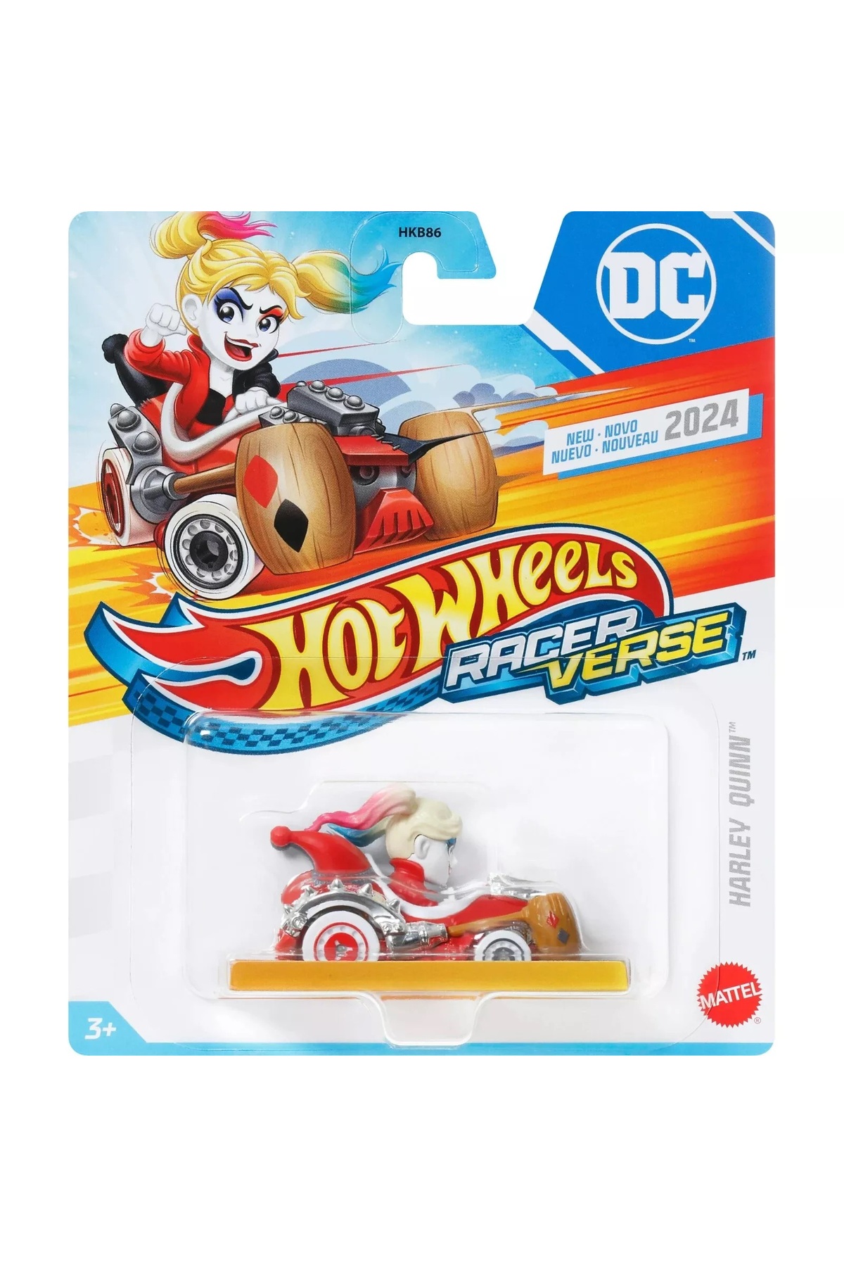 ماشین اسباب بازی RACER VERSE HARLEY QUINN HTB86 HRT24 از ترکیه HOT WHEELS