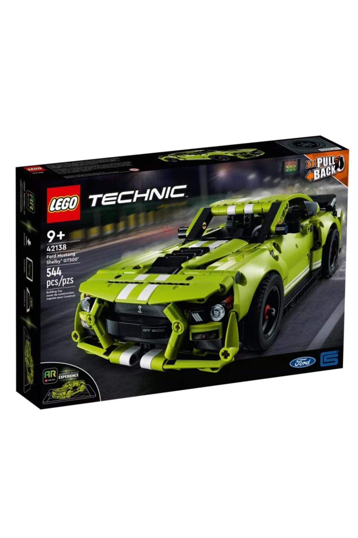 لگو و اسباب بازی های ساخت محور 42138 TECHNIC MUSTANG SHELBY GT500 544 قطعه +9 سال اورجینال LEGO