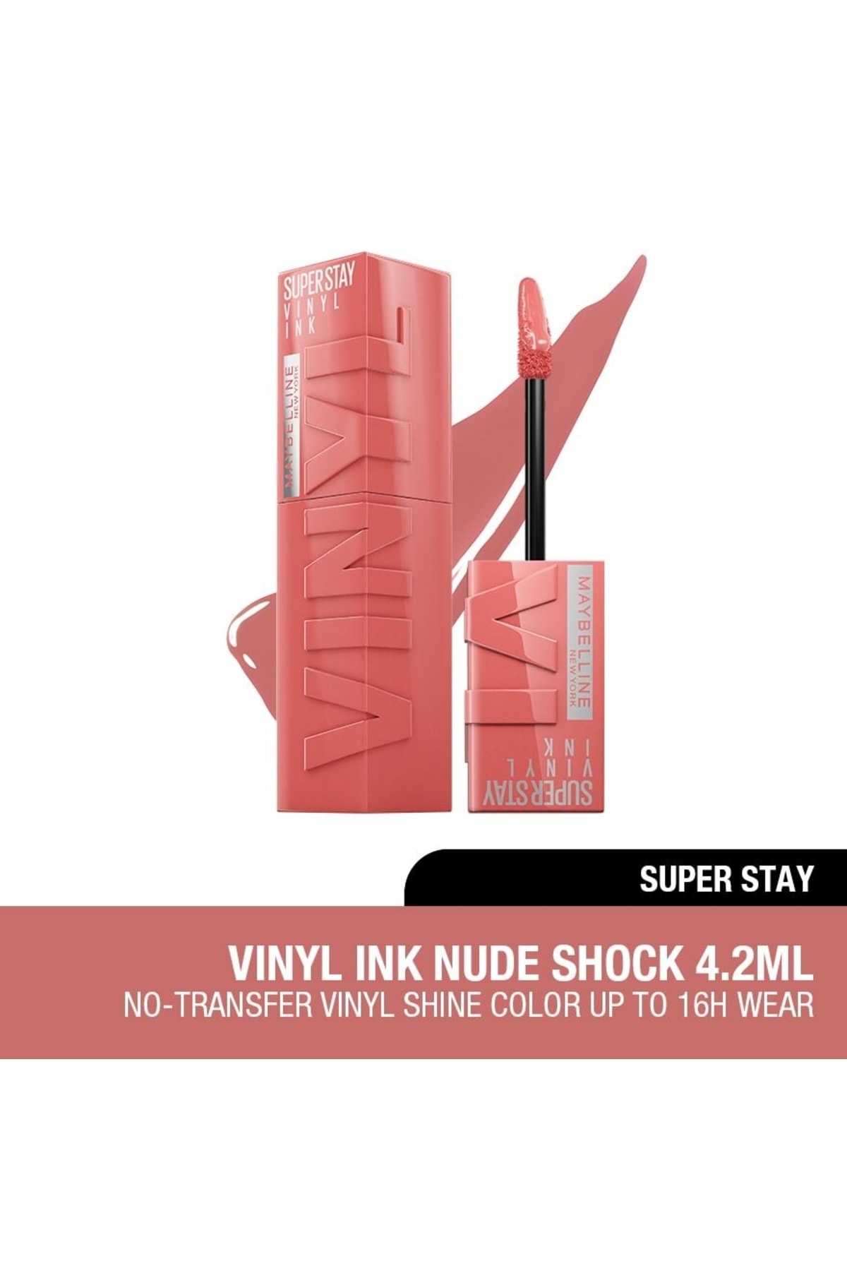رنگ لب مایع وینیل ایستای سوپر برای مدت طولانی 100 چارمد میبلین Maybelline New York
