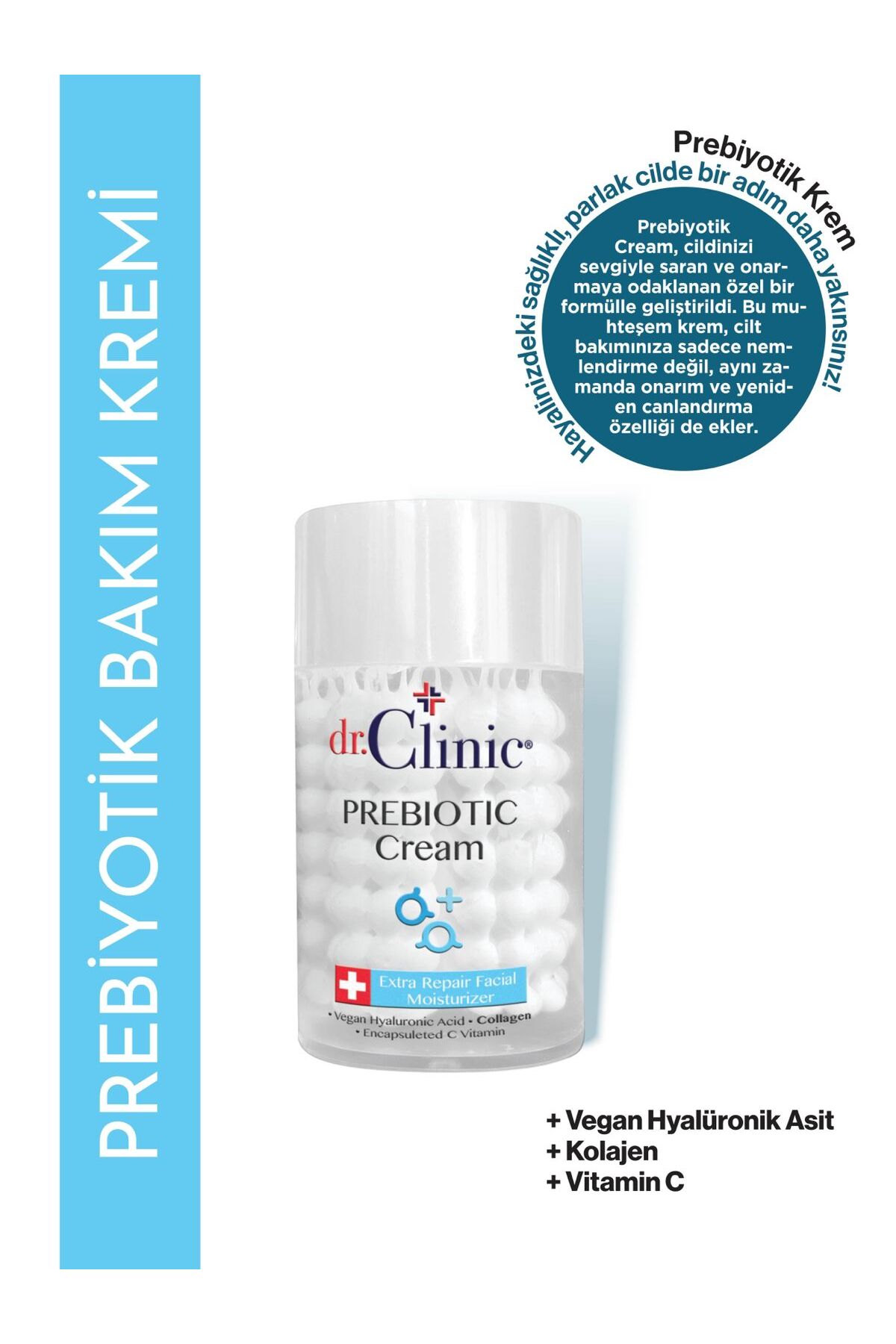 کرم صورت پیش بیوتیک 100 میلی لیتر مناسب برای مراقبت از پوست Dr. Clinic
