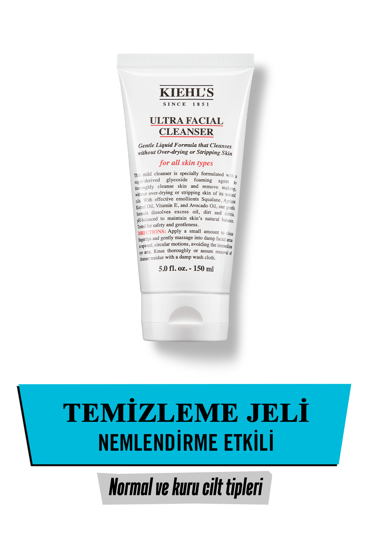 Kiehl's ژل تمیزکننده روزانه برای پوست فوق العاده چرب و خشک 150 میلی لیتر