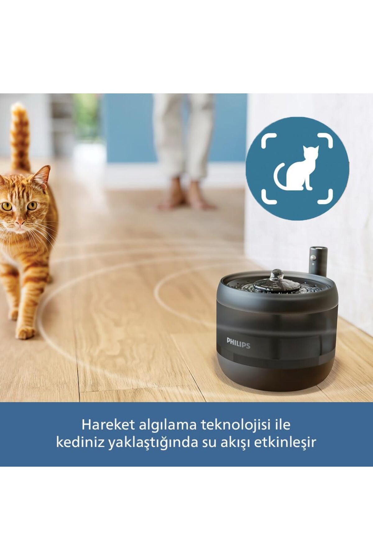 آب‌خوری فواره‌ای هوشمند حیوانات خانگی فیلیپس Philips سری 3000، مدل PAW3210/02، ۲٫۲ لیتر 2.2L