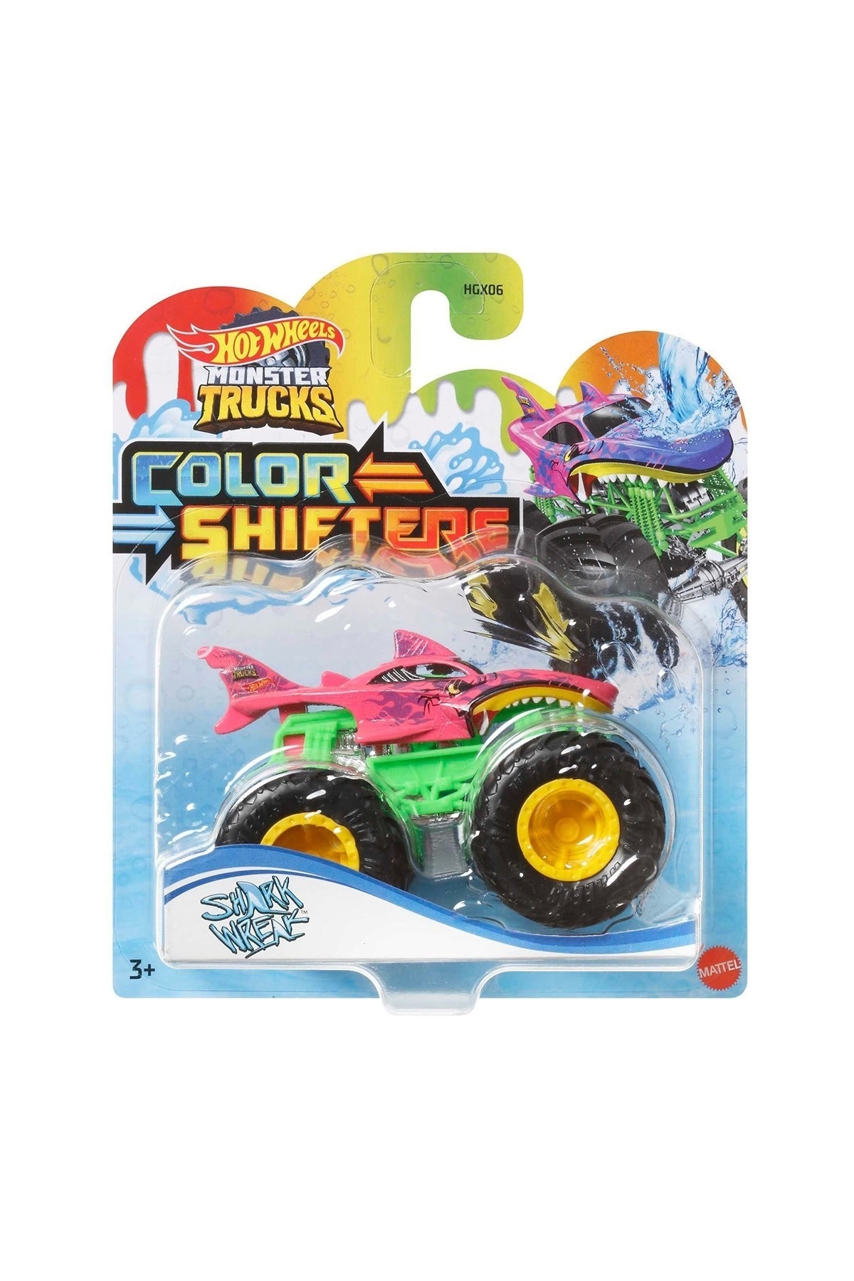 ماشین اسباب بازی کامیون های هیولا HGX06 وسایل نقلیه را تغییر می دهند هات ویلز اورجینال HOT WHEELS