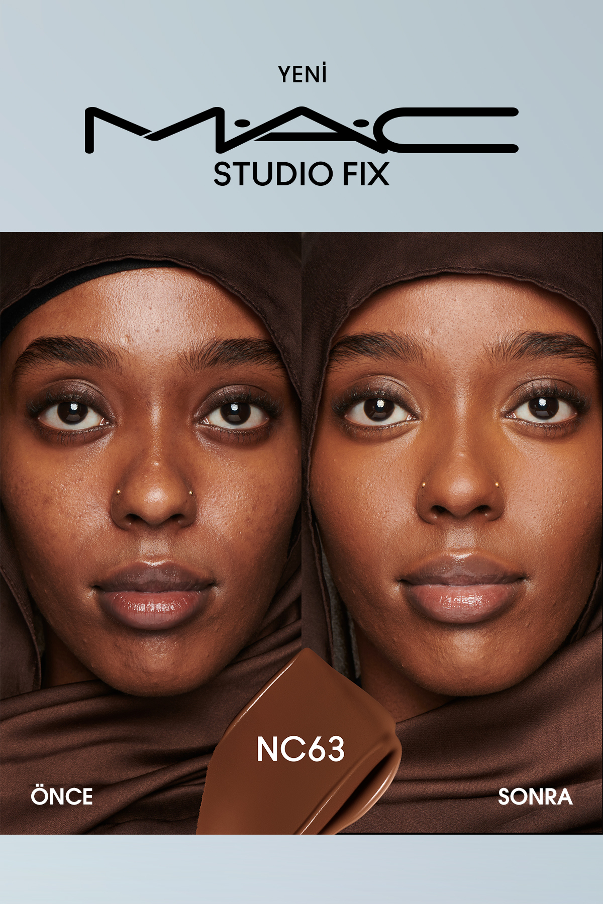 کرم پودر استودیو FIX FLUID SPF 15 FOUNDATION NC63 30 میل Mac